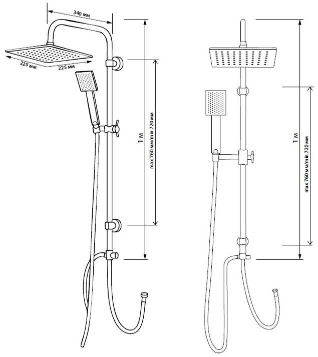 Britc XY-1218C Габаритные размеры