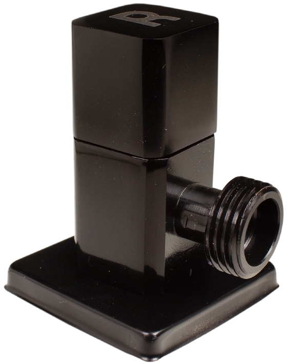 Кран Remi DB 1/2”x1/2” угловой приборный сантехнический черный цена 292 грн - фотография 2