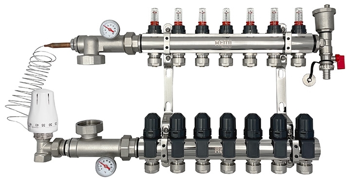 Коллекторная группа Remi на 7 выходов