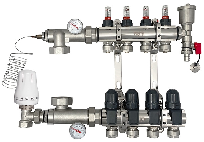 Коллекторная группа Remi на 4 выхода