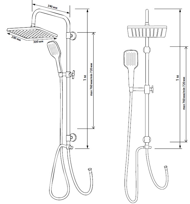 Britc XY-1225 + Janedo JD-E117-3 Габаритні розміри