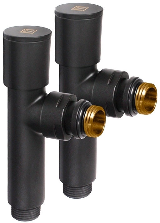 Комплект дизайн кранів Ideale Dante 1/2”x1/2” чорний ціна 1685 грн - фотографія 2