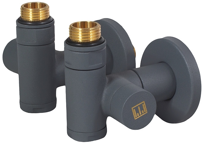 Комплект кранів під ТЕН Ideale Senso 1/2”x1/2” антрацит
