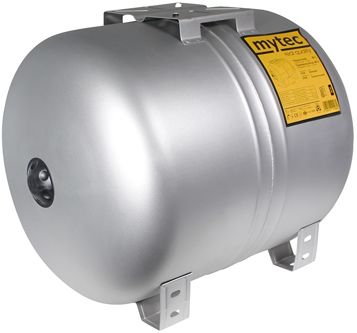 Гідроакумулятор Mytec 80 л з захисним покриттям (горизонтальний)