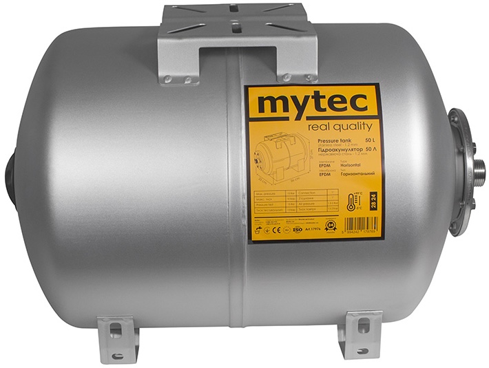 Гидроаккумулятор Mytec 50 л с защитным покрытием (горизонтальный) цена 3673 грн - фотография 2