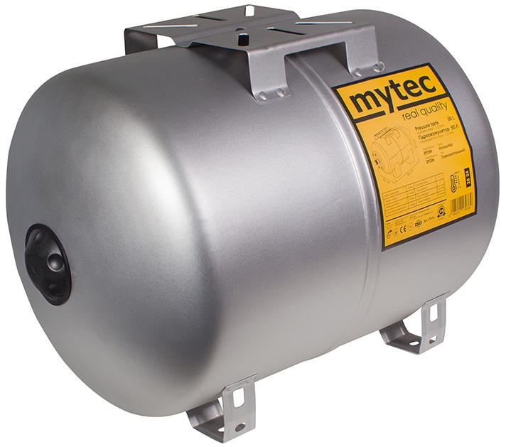 Гидроаккумулятор Mytec 50 л с защитным покрытием (горизонтальный)