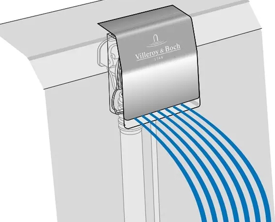 в продаже Комплект подключения воды к сливу-переливу Villeroy&Boch Squaro Edge 12, Black Matt (UPCON0123-33) - фото 3