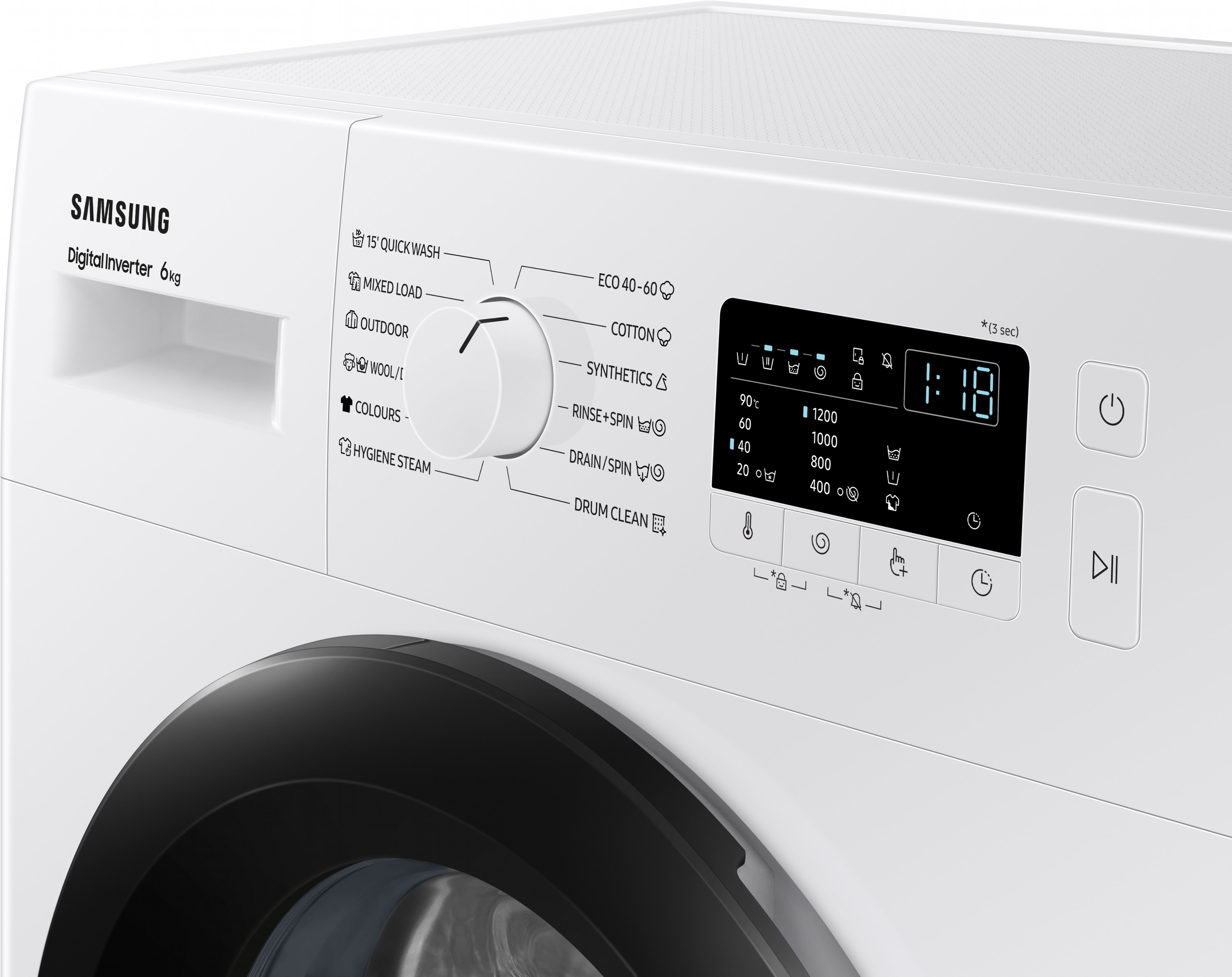 Пральна машина Samsung WW60A3120BE/LE зовнішній вигляд - фото 9