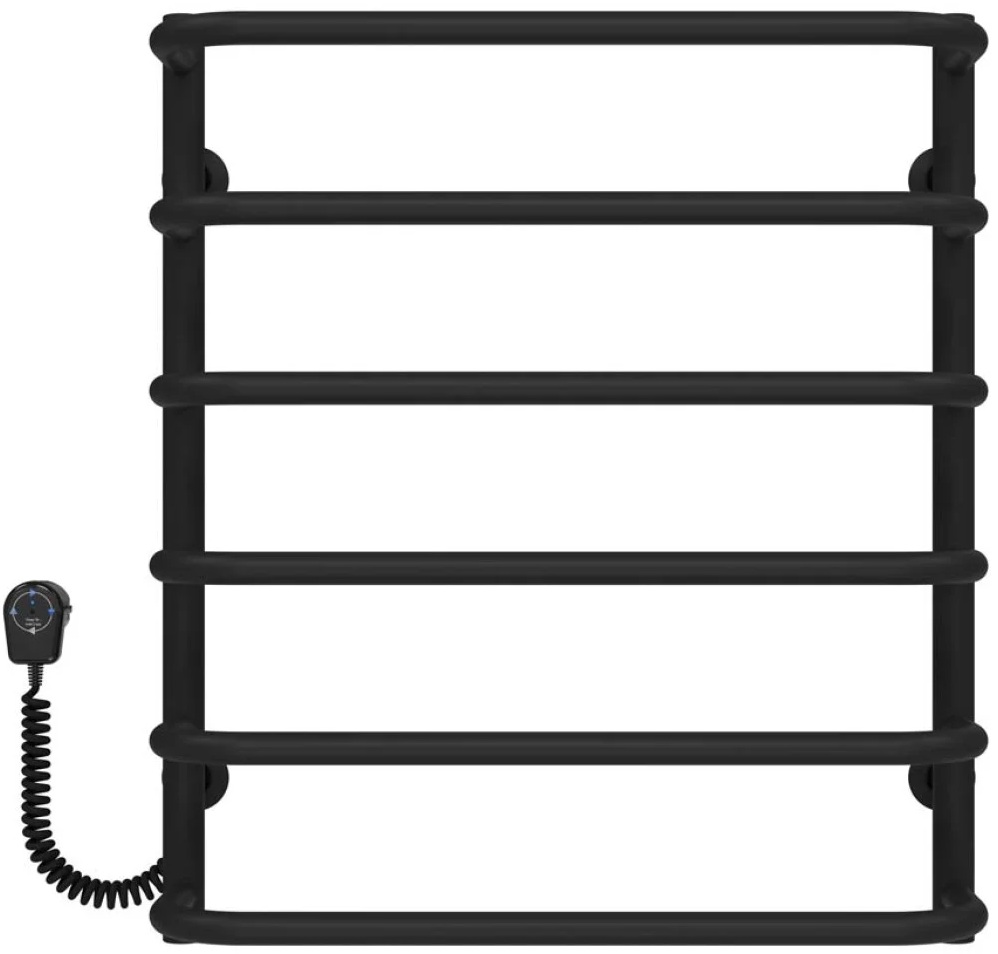 Рушникосушка Deffi Стандарт П6 500x600, чорна, EF16, ліве підключення (D.SS.60.50.6.E.B.L.5) ціна 3510 грн - фотографія 2