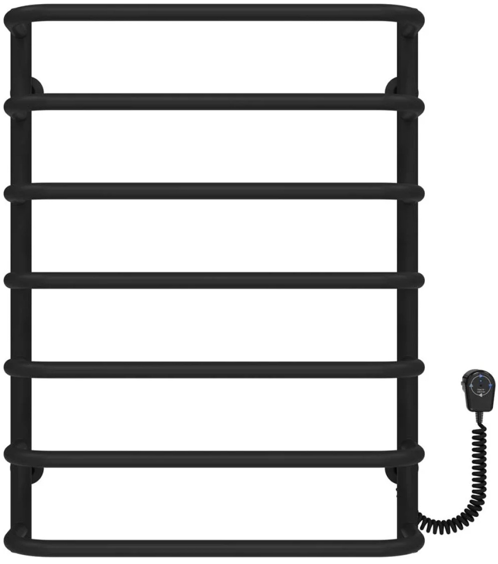 Рушникосушка Deffi Стандарт П7 500x700, чорна, EF16, праве підключення (D.SS.70.50.7.E.B.R.5) ціна 3830 грн - фотографія 2