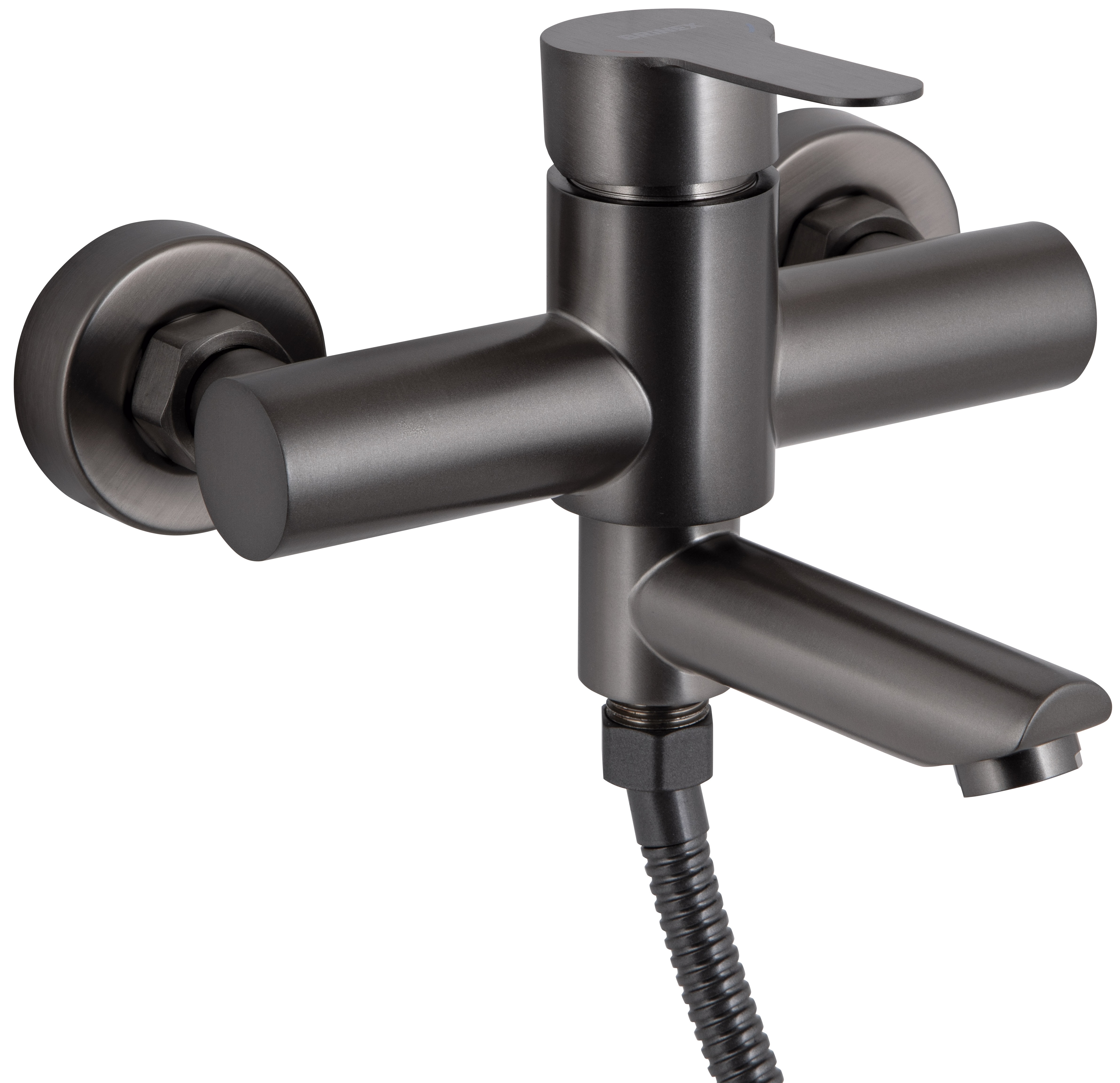 Смеситель для ванны Brinex Pure 006 Graphite (BRIPUR006GRP) цена 1957 грн - фотография 2