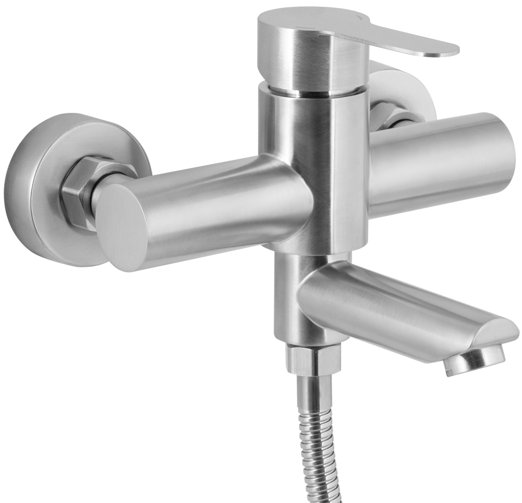 Смеситель для ванны Brinex Pure 006 Nickel (BRIPUR006NKL) цена 1550 грн - фотография 2