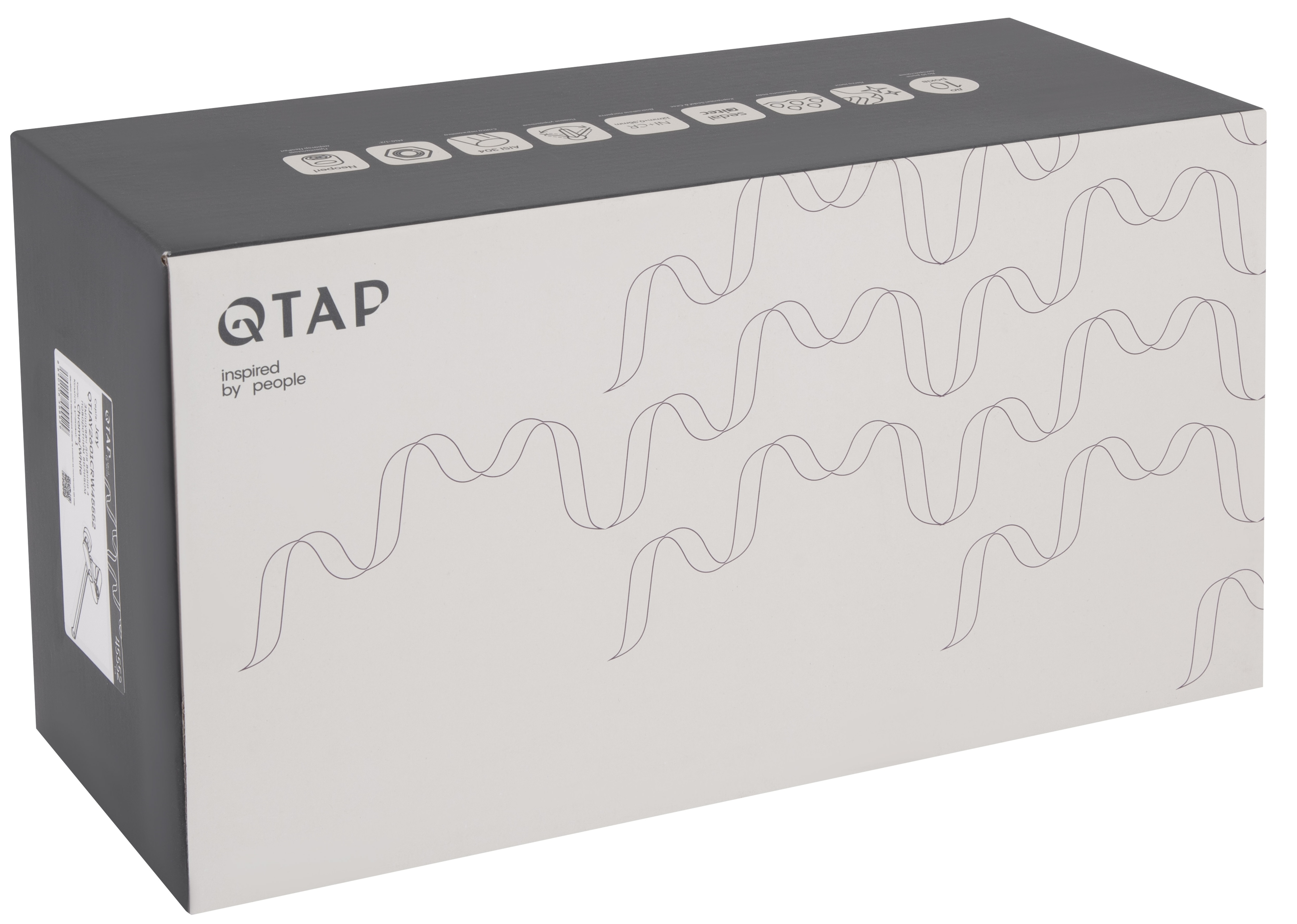 Змішувач для ванни Q-Tap Jay Chrome/White (QTJAY2601CRW45552) огляд - фото 8