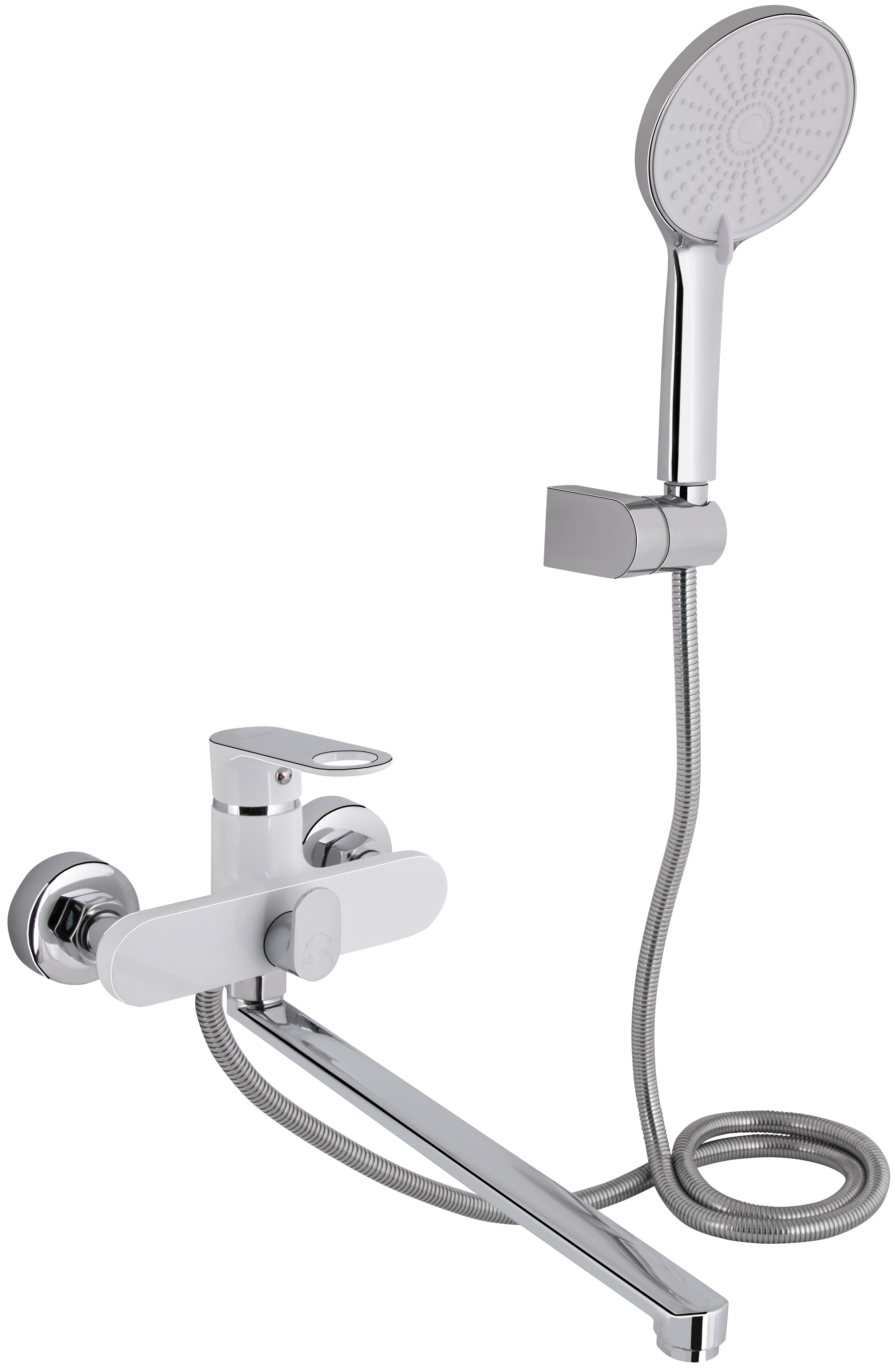 Змішувач для ванни Q-Tap Jay Chrome/White (QTJAY2601CRW45552)