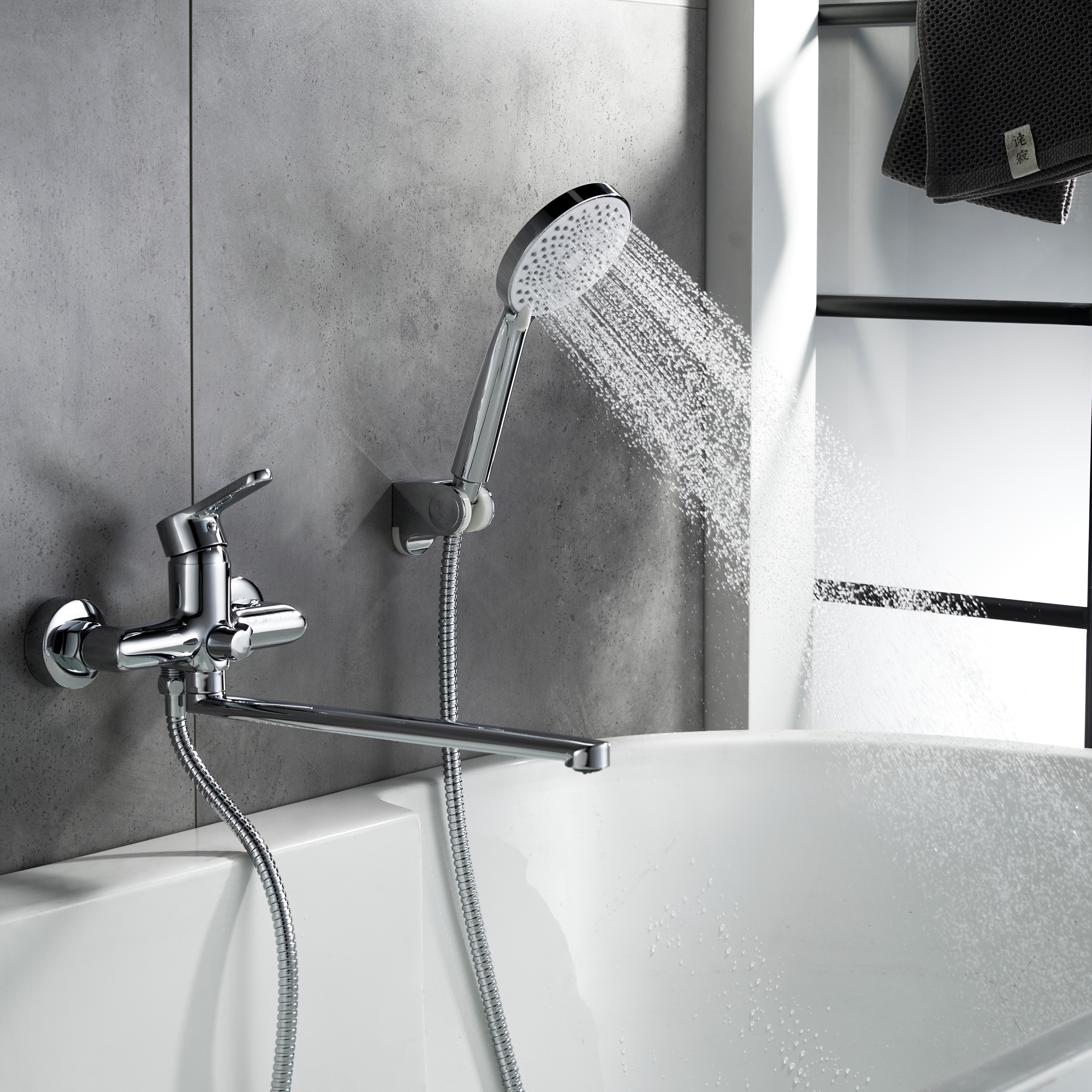 Змішувач для ванни Lidz Astra 005 Chrome (LDAST005CRM48088) зовнішній вигляд - фото 9