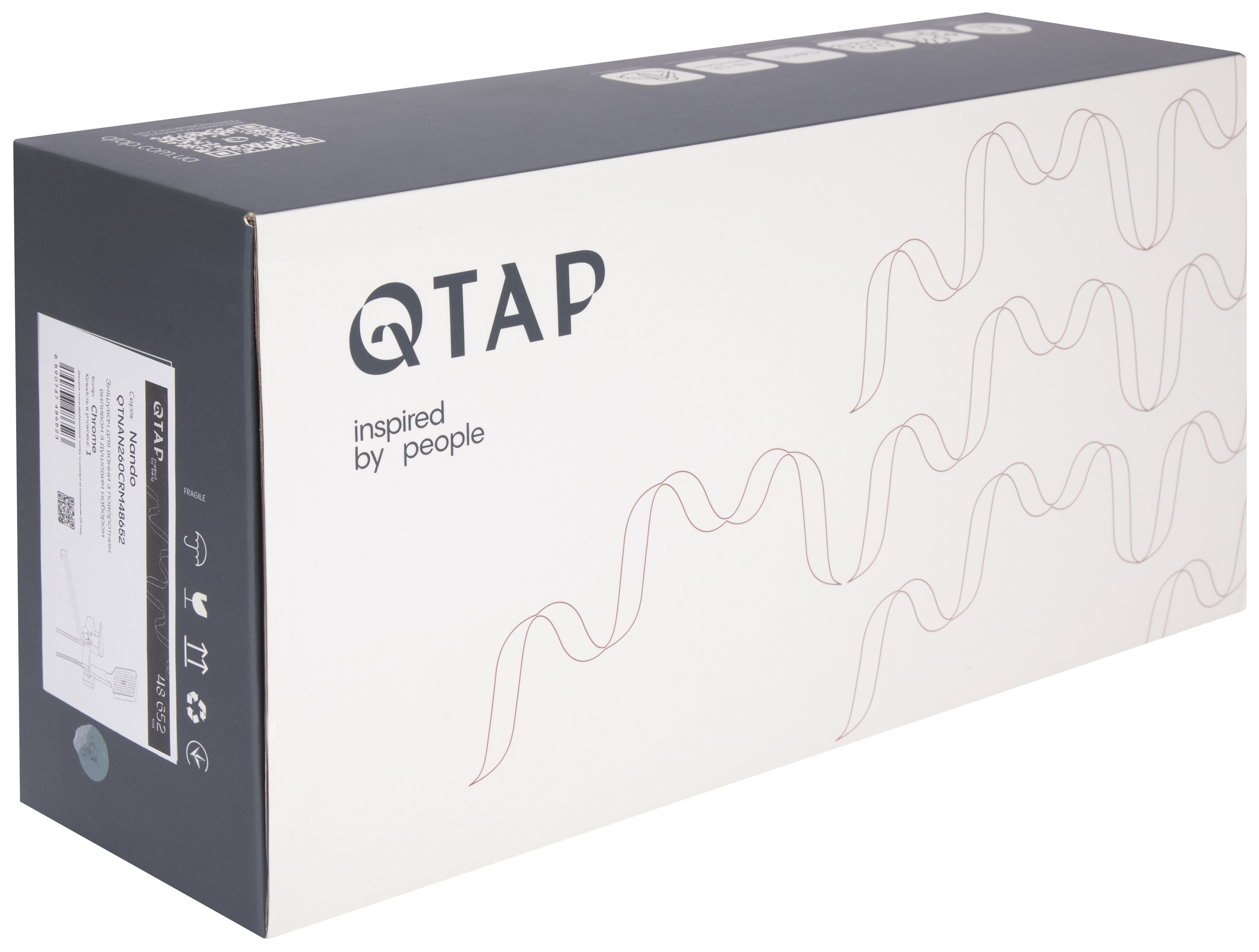 Змішувач для ванни Q-Tap Nando Chrome (QTNAN260CRM48652) характеристики - фотографія 7