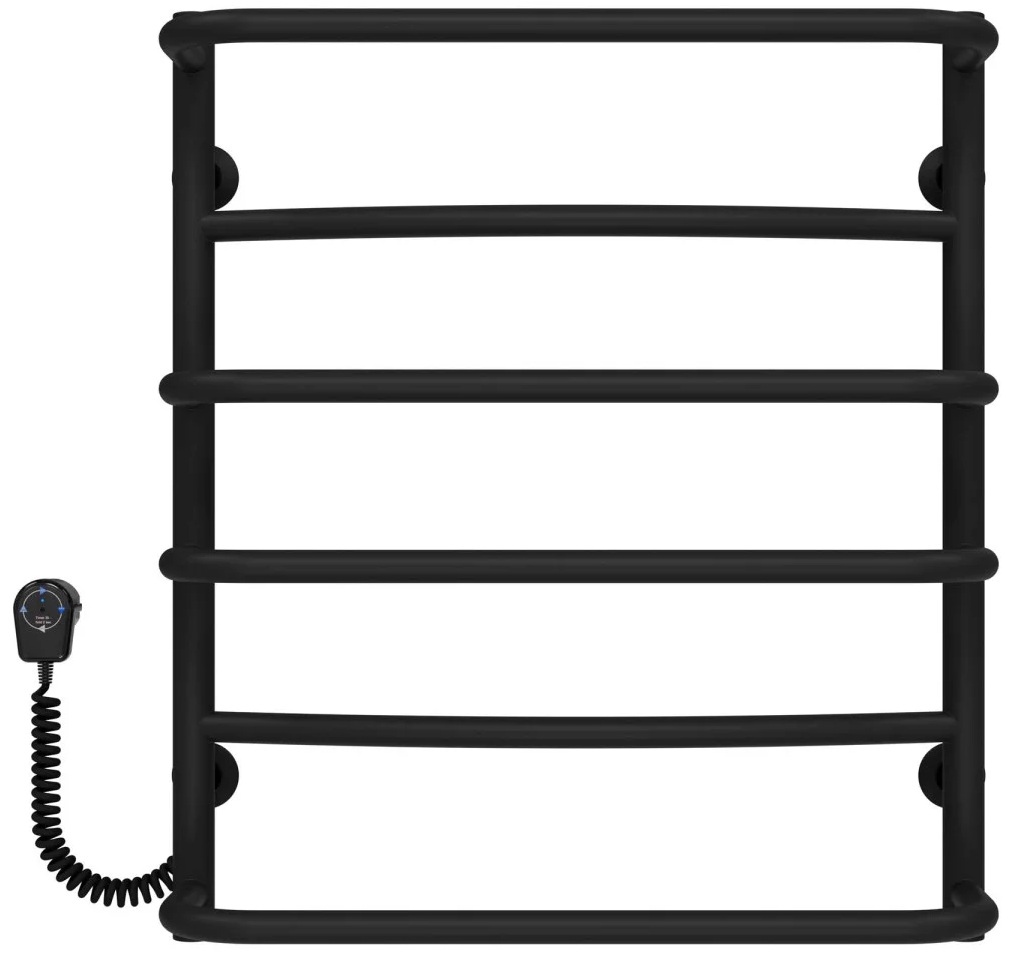 Полотенцесушитель Deffi Аквамикс П6 500x600, черный, EF16, левое подключение (D.AM.60.50.6.E.B.L.5) цена 3500 грн - фотография 2