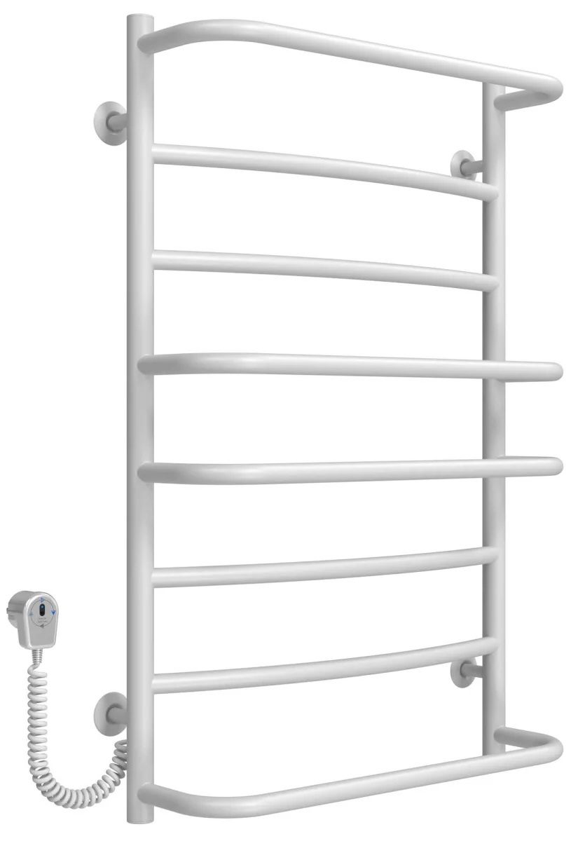 Рушникосушка драбинка Deffi Аквамікс П8 500x800, біла, EF16, ліве підключення (D.AM.80.50.8.E.W.L.5)