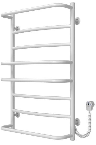 Рушникосушка драбинка Deffi Аквамікс П8 500x800, біла, EF16, праве підключення (D.AM.80.50.8.E.W.R.5)