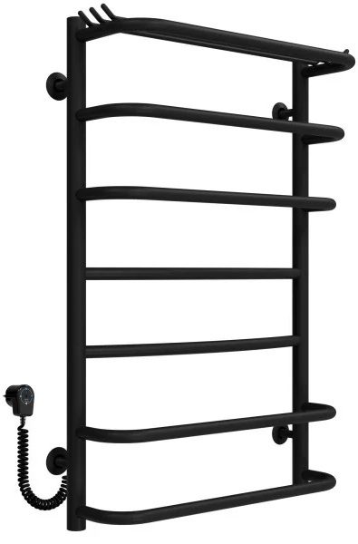 Полотенцесушитель Deffi Юность П7 500x800, черный, EF16, левое подключение (C.YU.80.50.7.E.B.L.5)