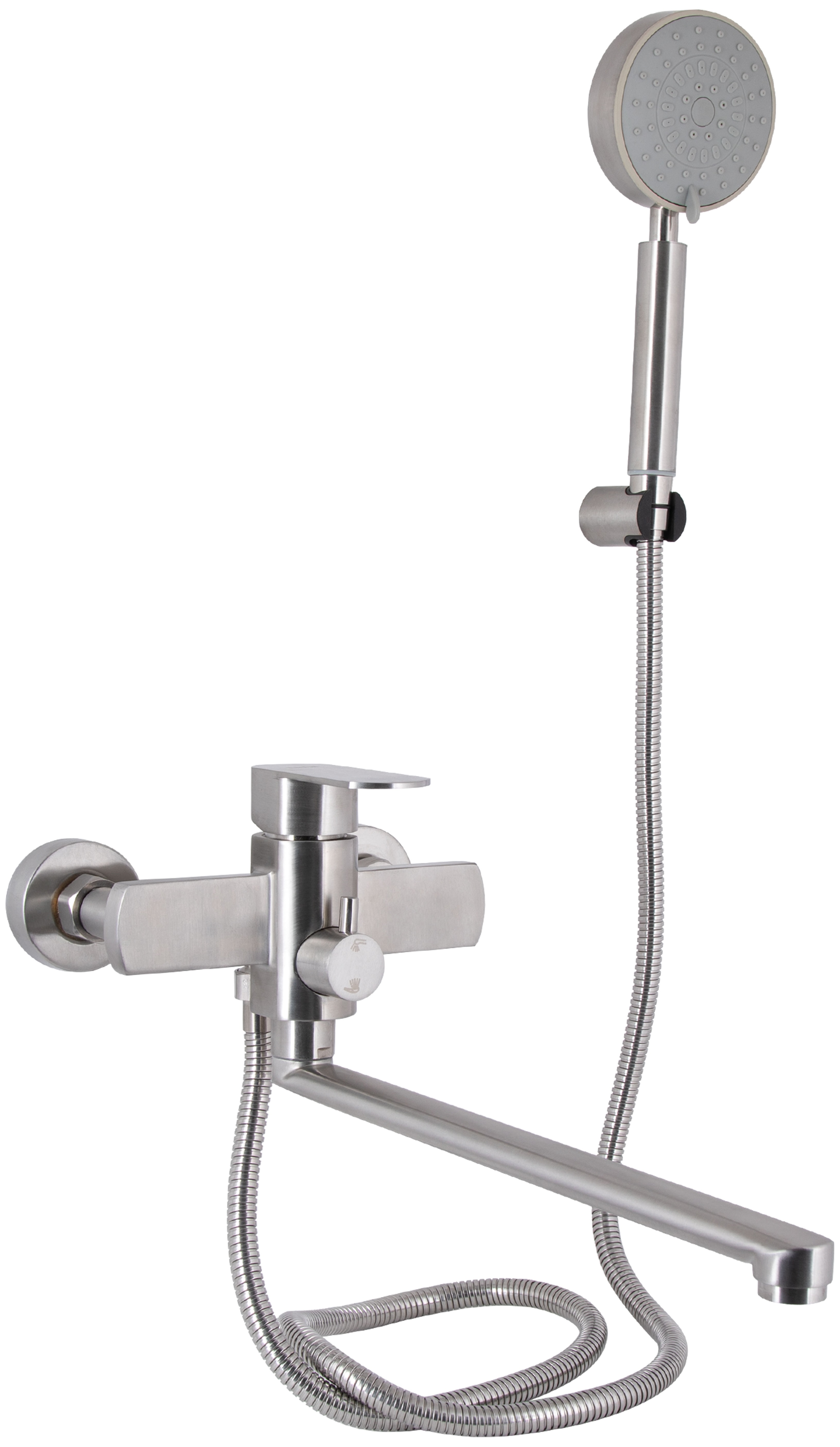 Смеситель для ванны Lidz Luna 005 Nickel (LDLUN005NKS46093)