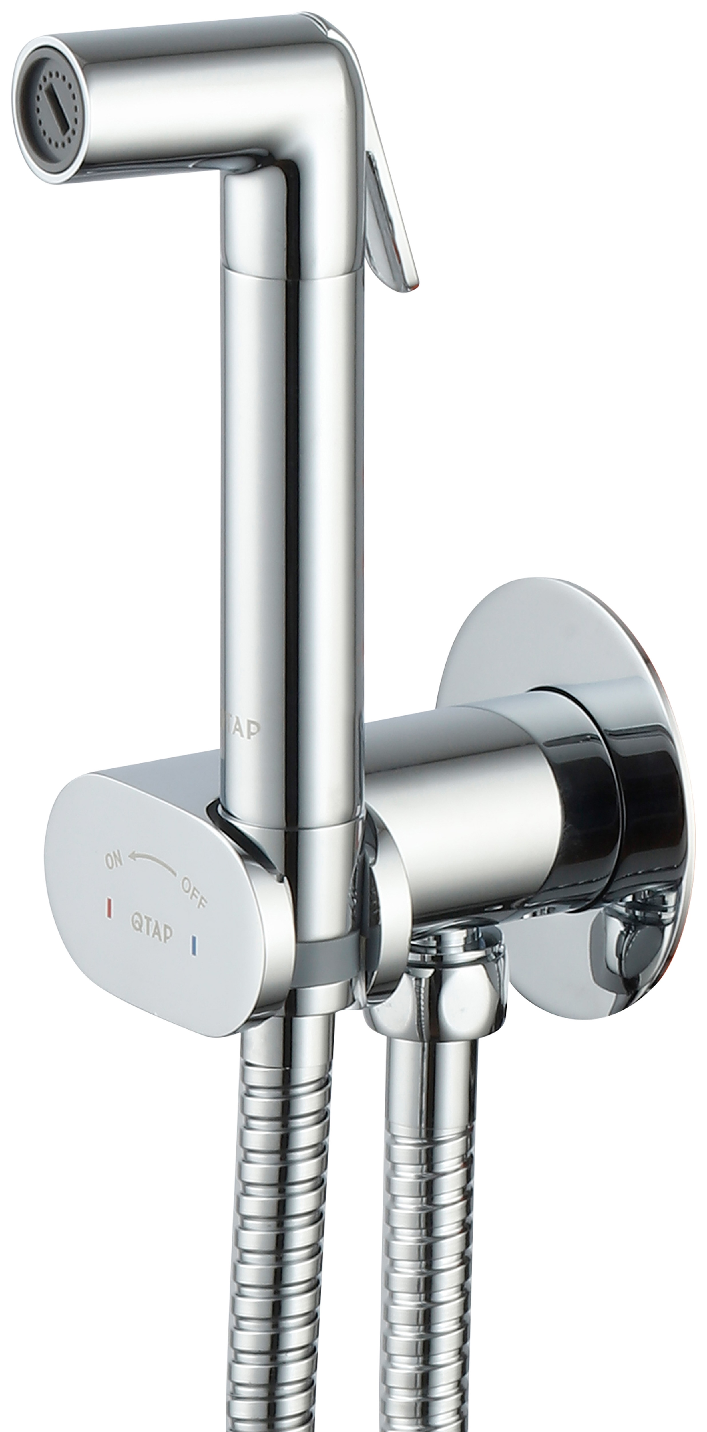 Набор для гигиенического душа Q-Tap Inspai-Varius Chrome (QTINSVARCRMV00440601) цена 2664 грн - фотография 2