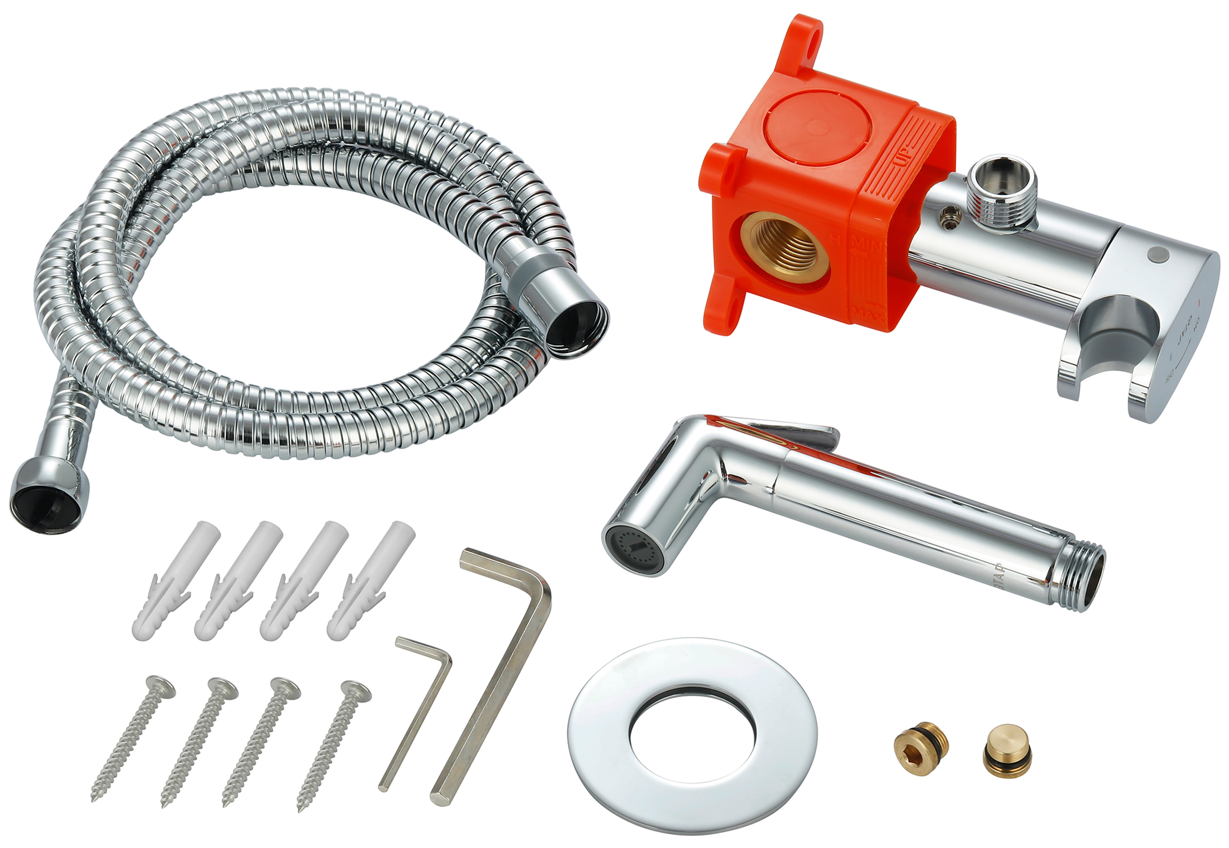 Набор для гигиенического душа Q-Tap Inspai-Varius Chrome (QTINSVARCRMV00440601) отзывы - изображения 5