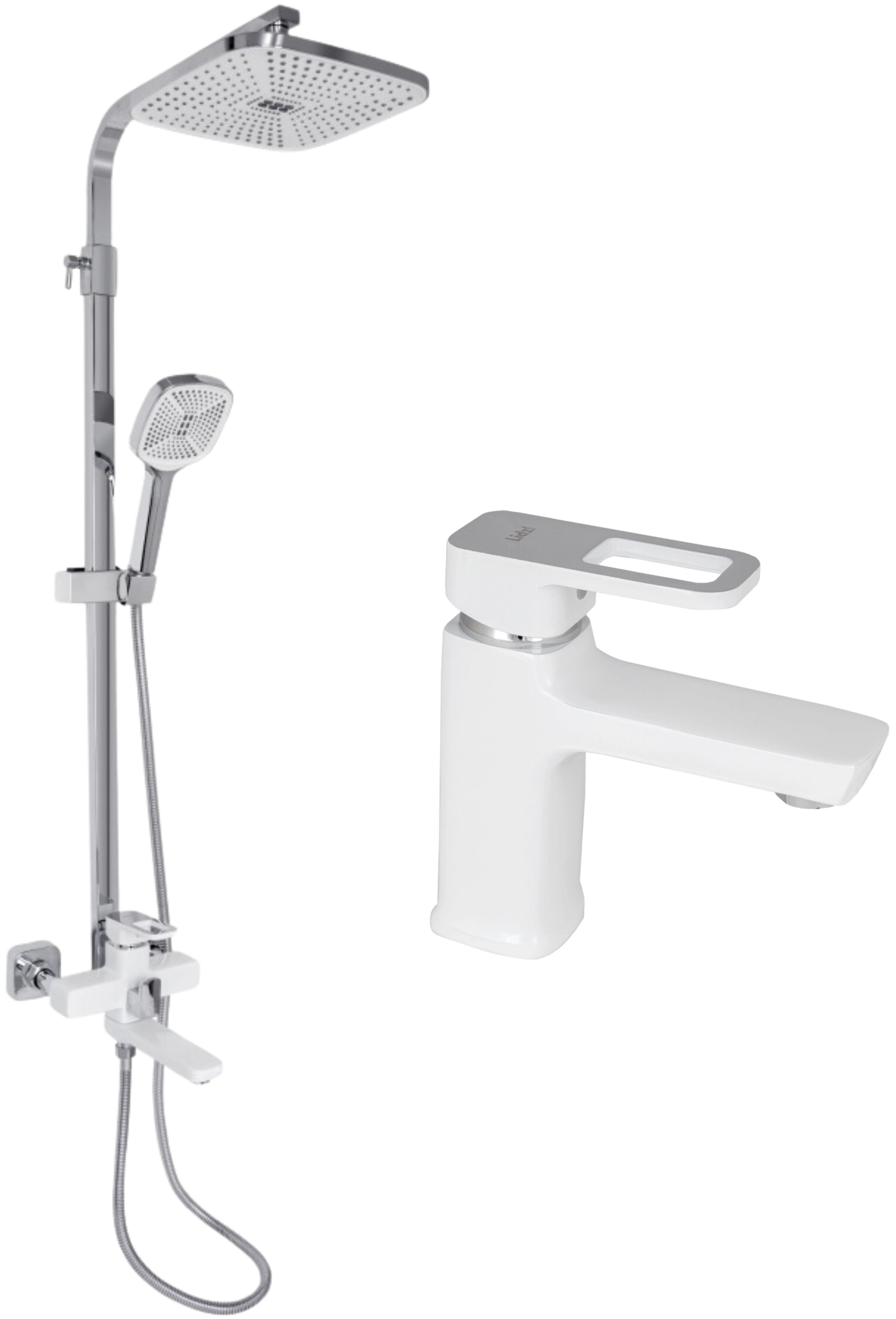 Набор смесителей Lidz Wawel 001+ Wawel 1030 White (LDWAW001WHI4539746367)