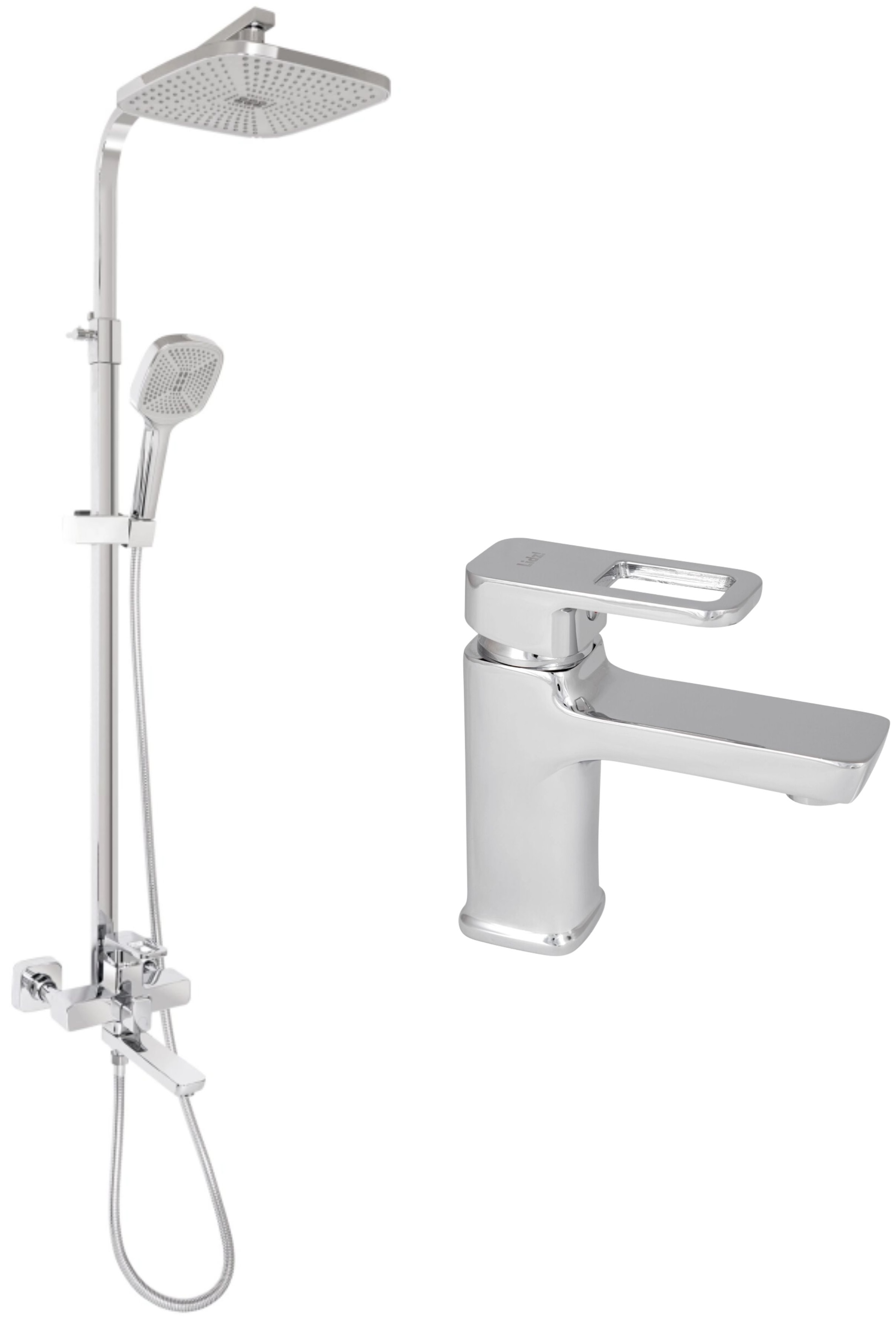 Набор смесителей Lidz Wawel 001+Wawel 1030 Chrome (LDWAW001CRM4538746364)