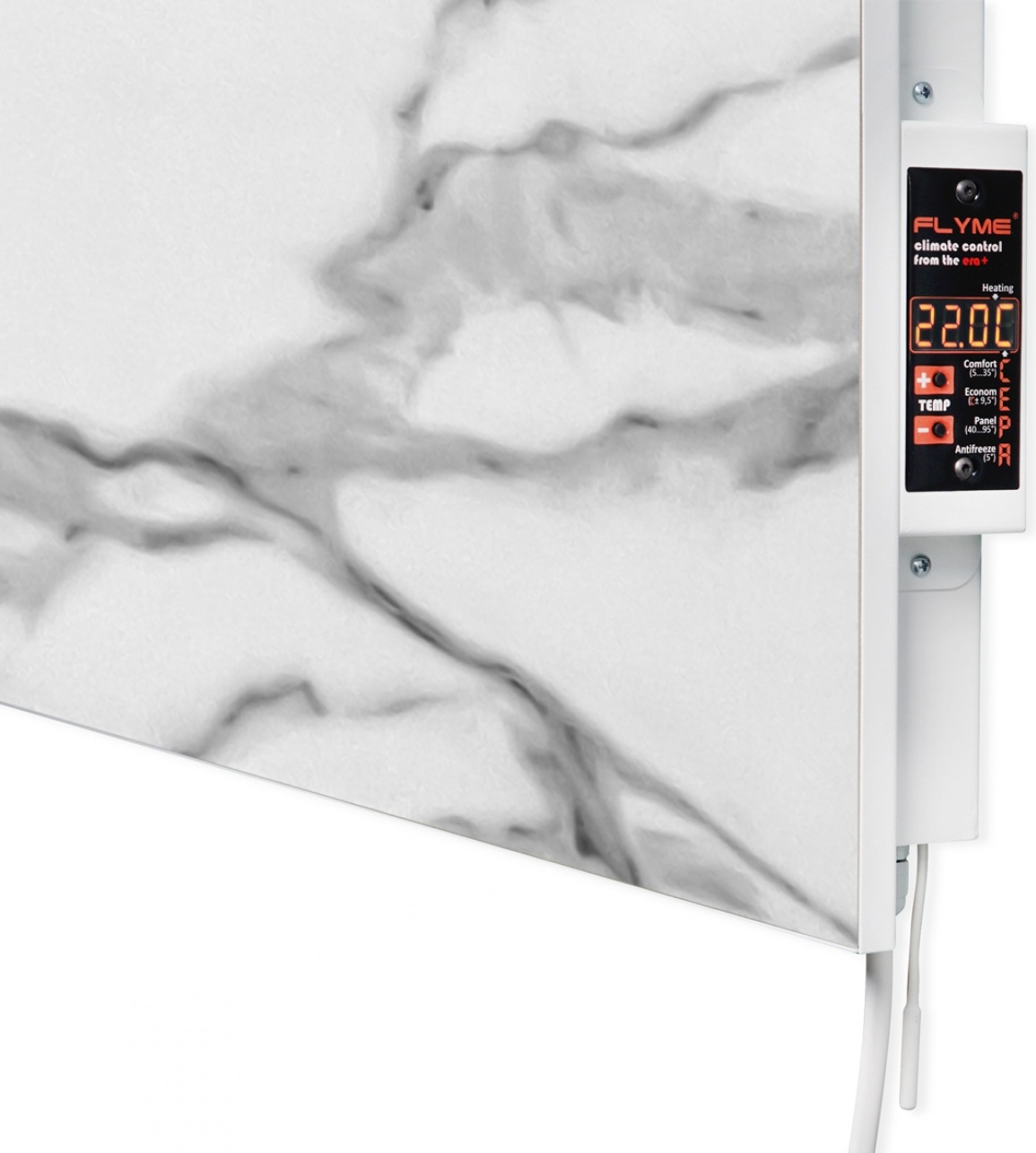 в продаже Полотенцесушитель Flyme 400TW(1) белый камень с черной дужкой - фото 3