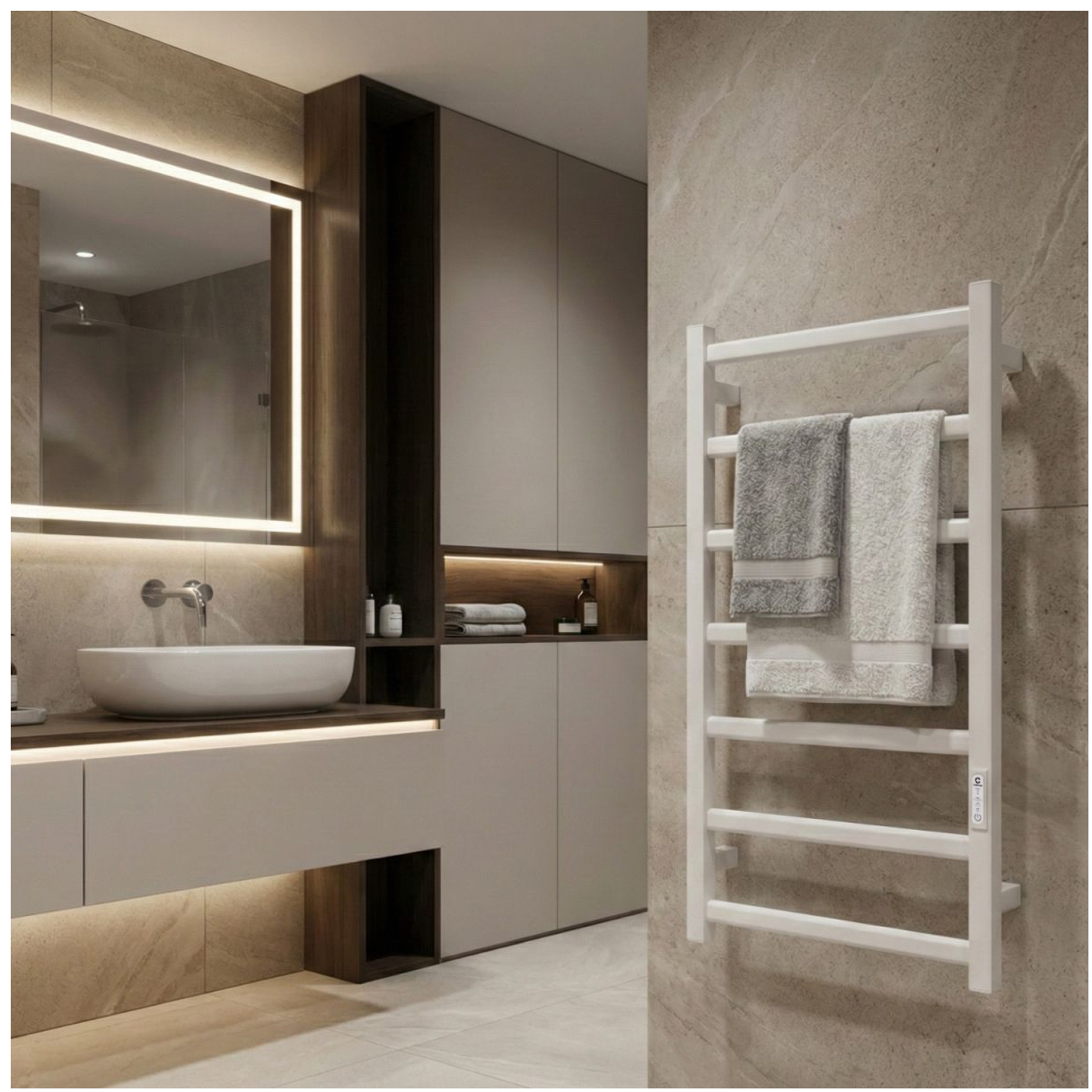 Рушникосушка Carino Luna 790x490 (LN7949FWM) огляд - фото 8