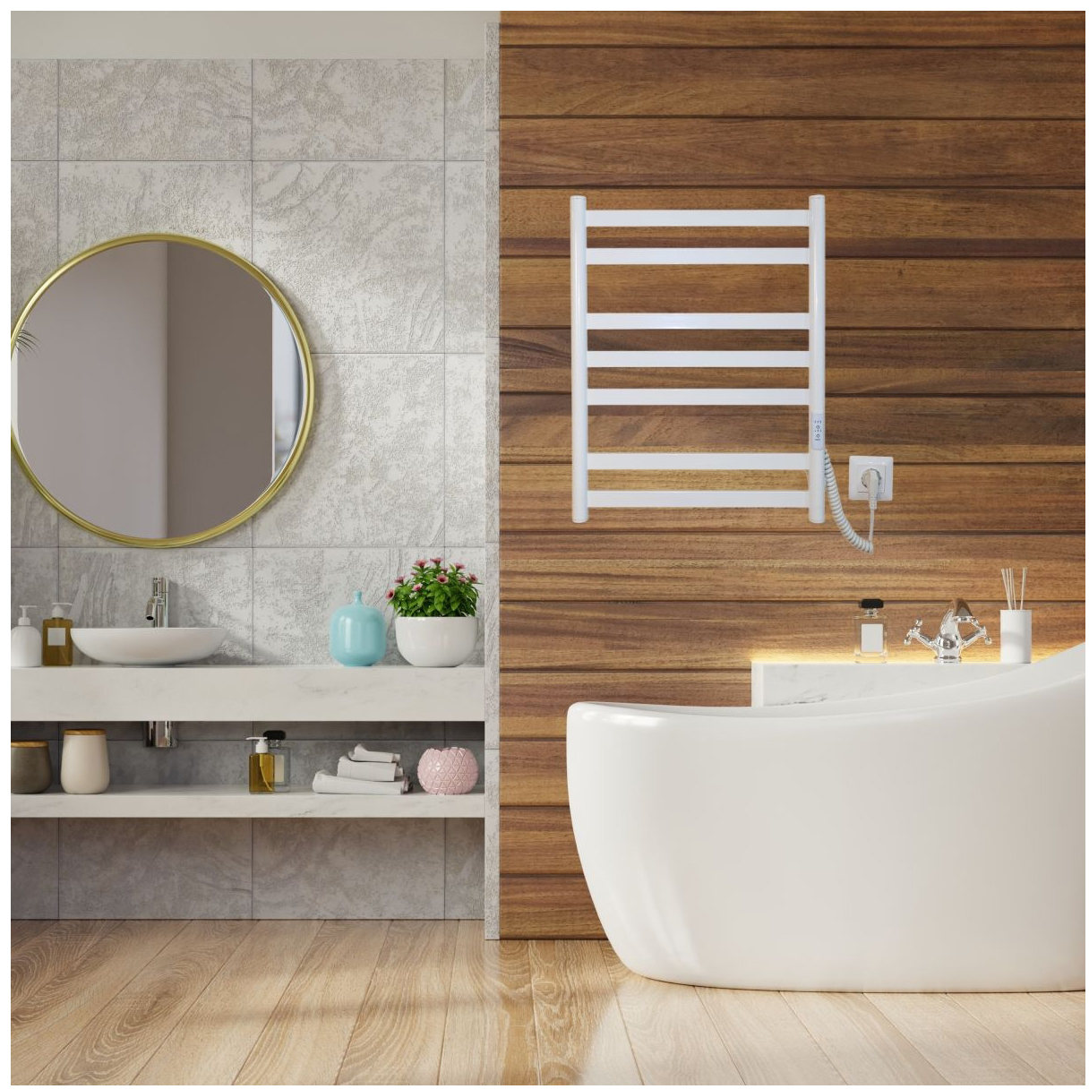 Рушникосушка Carino Mia 590x490 (M5949FWG) огляд - фото 8