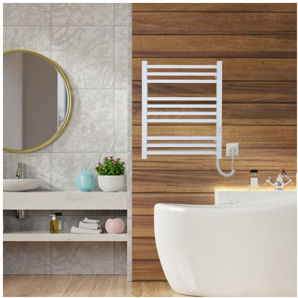 Рушникосушка Carino Lorenzo 590x490 (L5949FWM) зовнішній вигляд - фото 9