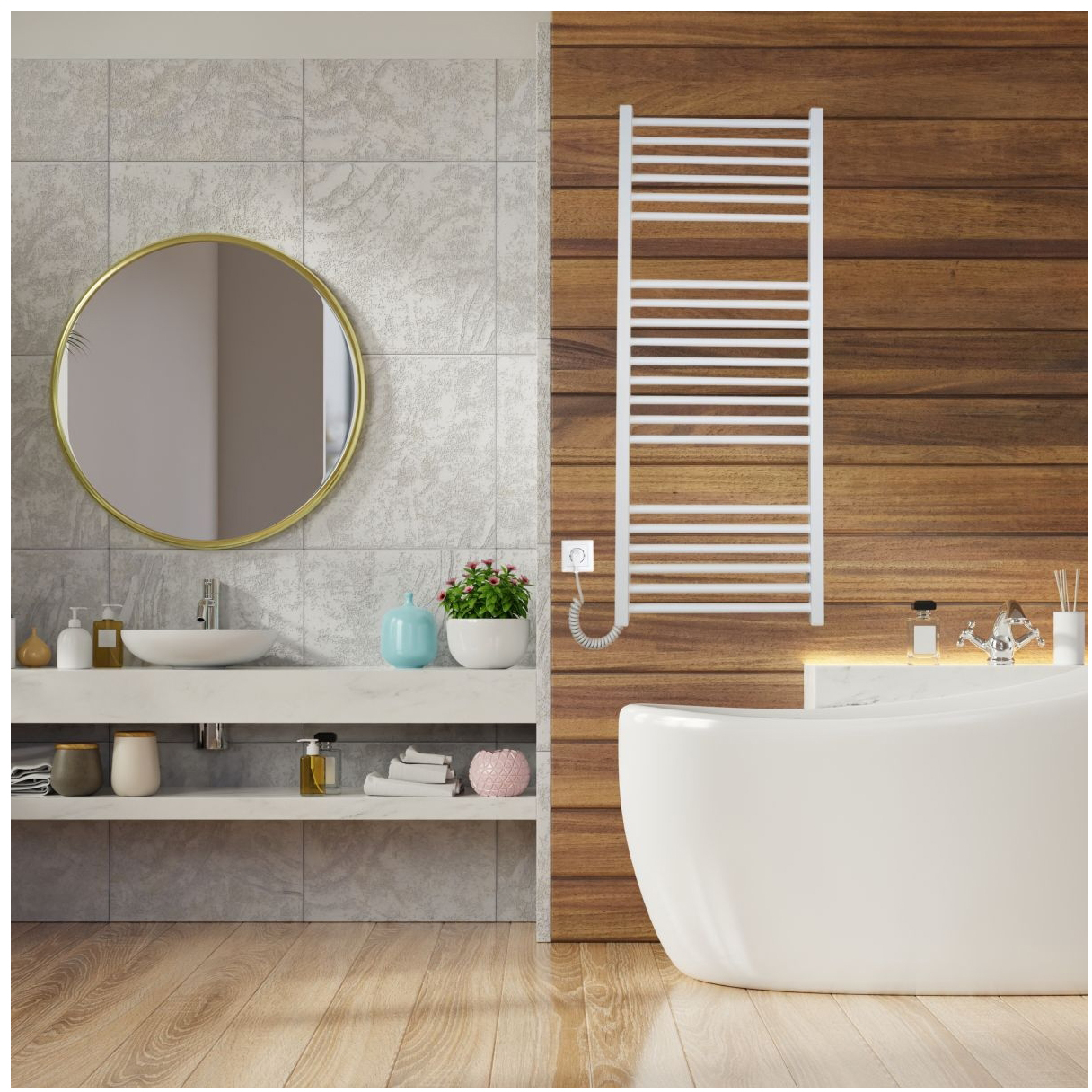 Полотенцесушитель Carino Arianna 1190x490 (A1949LWM) внешний вид - фото 9