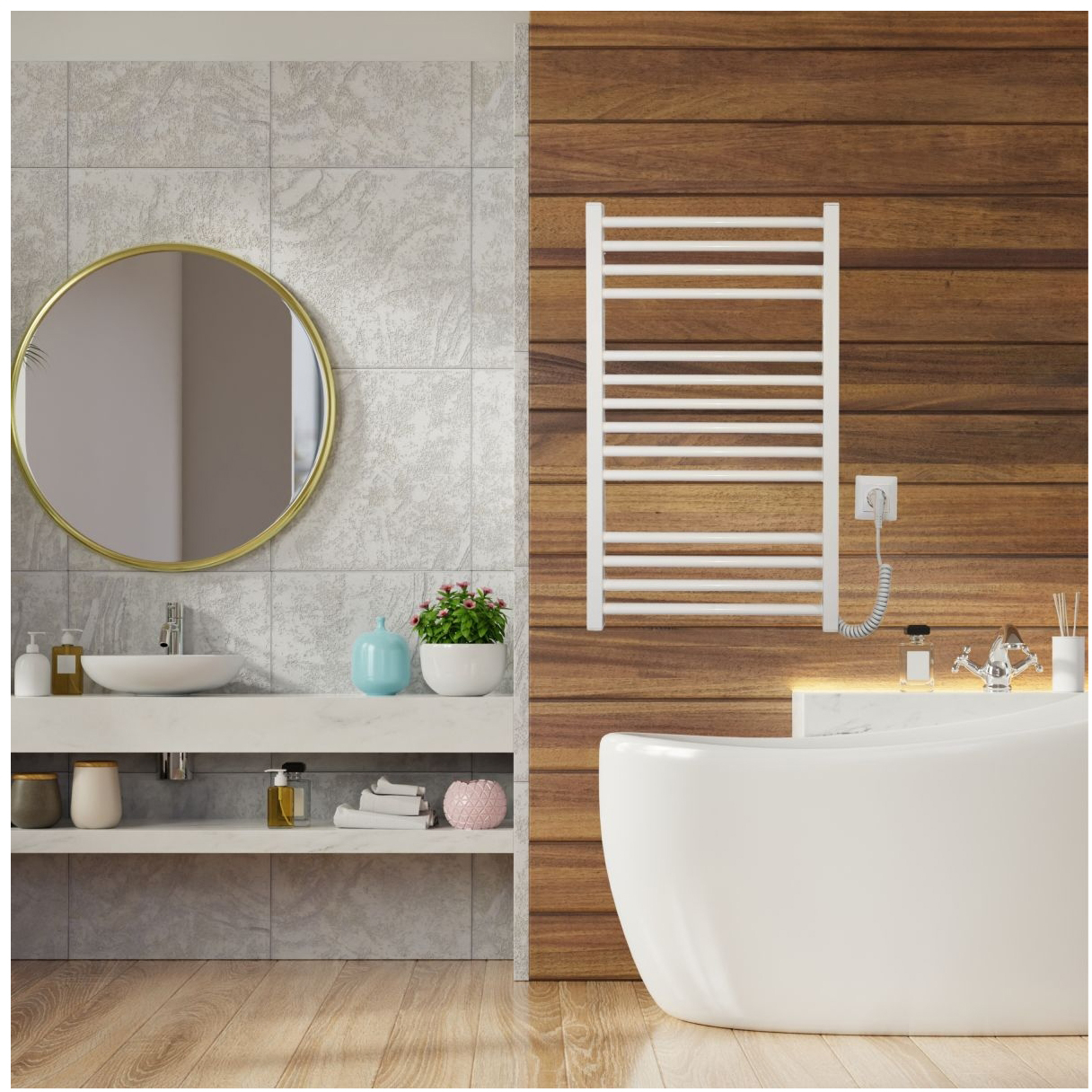 Полотенцесушитель Carino Arianna 790x490 (A7949LWG) внешний вид - фото 9