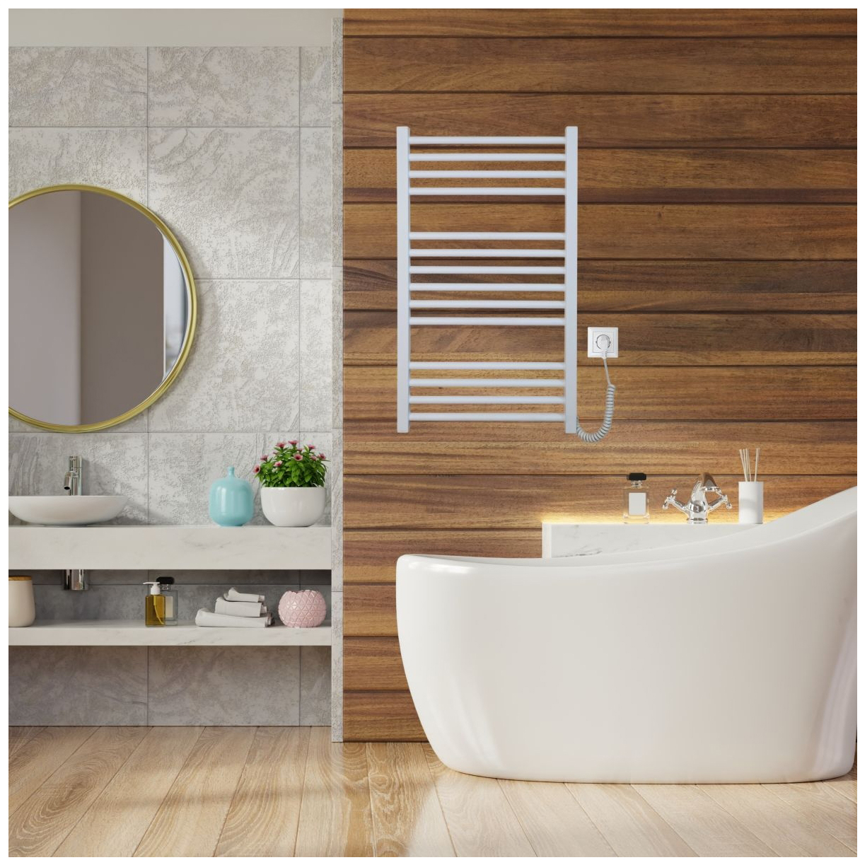 Полотенцесушитель Carino Arianna 790x490 (A7949LWM) внешний вид - фото 9