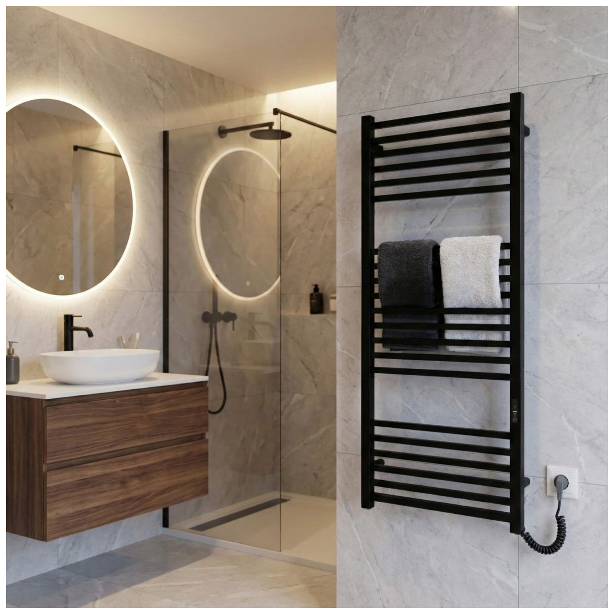 Полотенцесушитель Carino Lorenzo 1190x490 (L1949FBG) отзывы - изображения 5