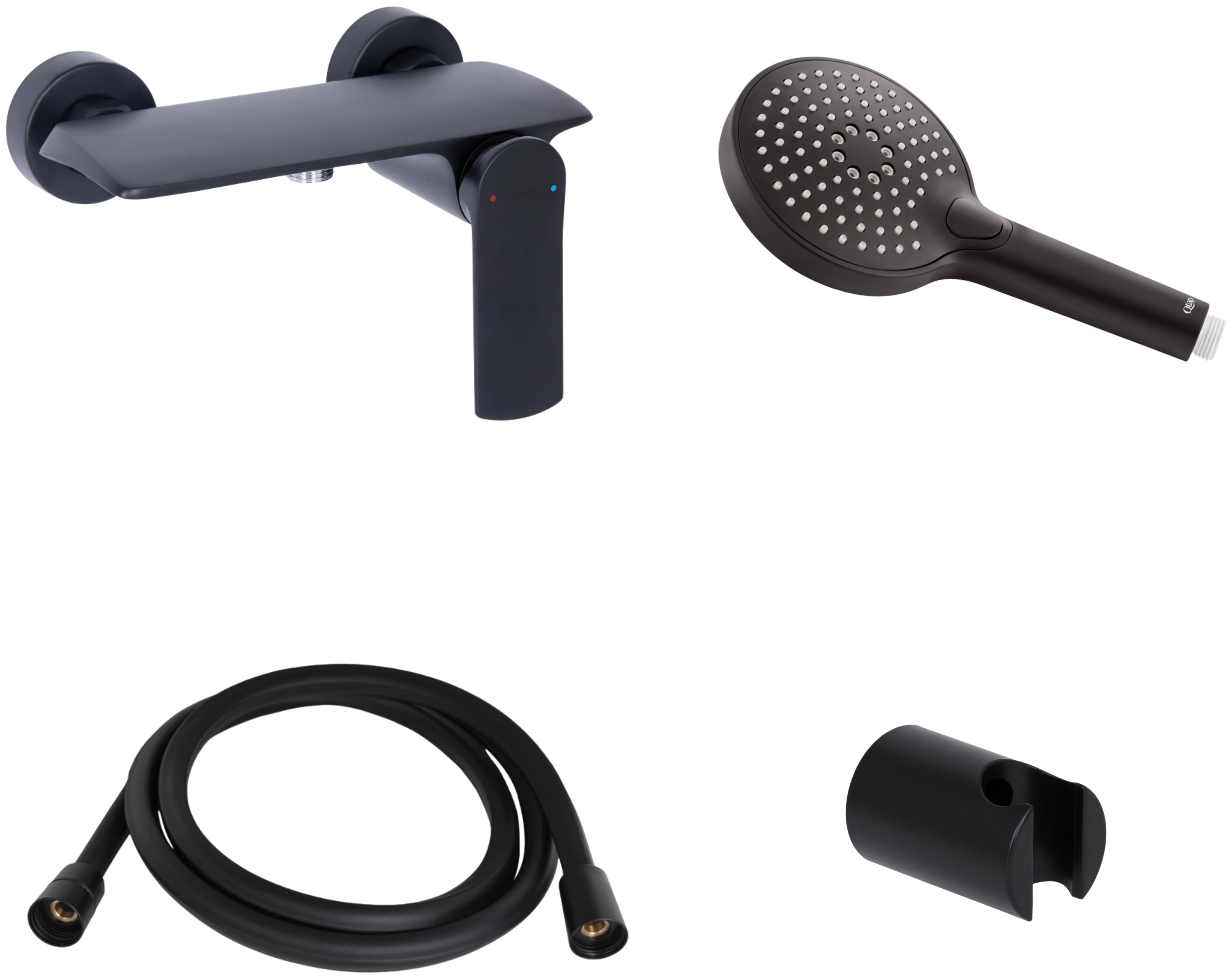 Смеситель для душа Q-Tap Slavonice (QTSLA266BLM4590850141)