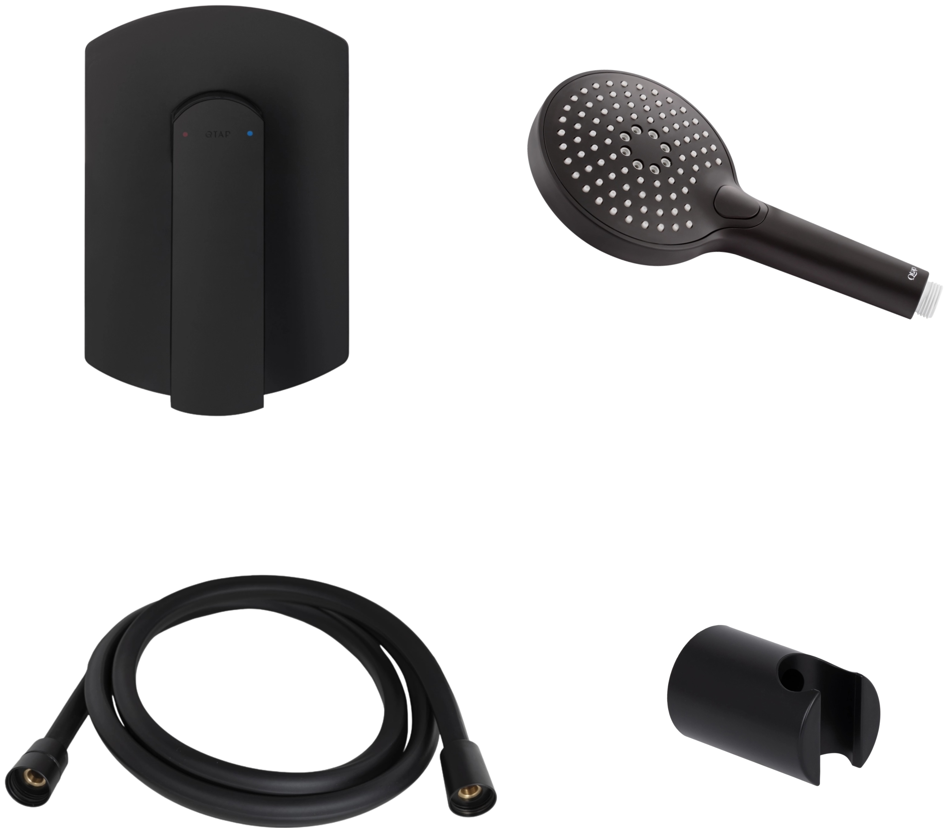 Смеситель для душа Q-Tap Slavonice (QTSLA267BLM4590350142)