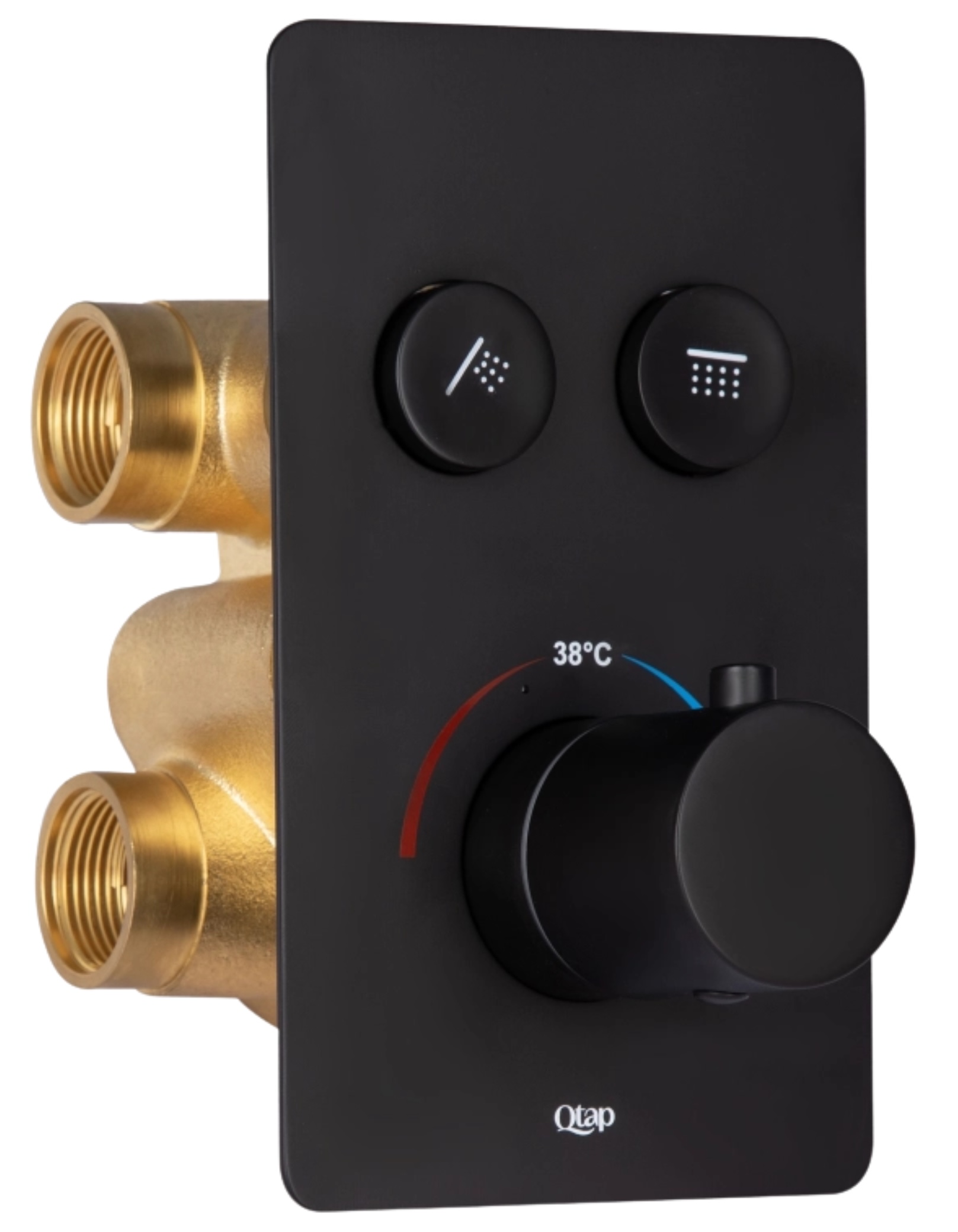 Змішувач для душу Q-Tap Votice (QTVOT6442T105NKB50143) ціна 10499 грн - фотографія 2