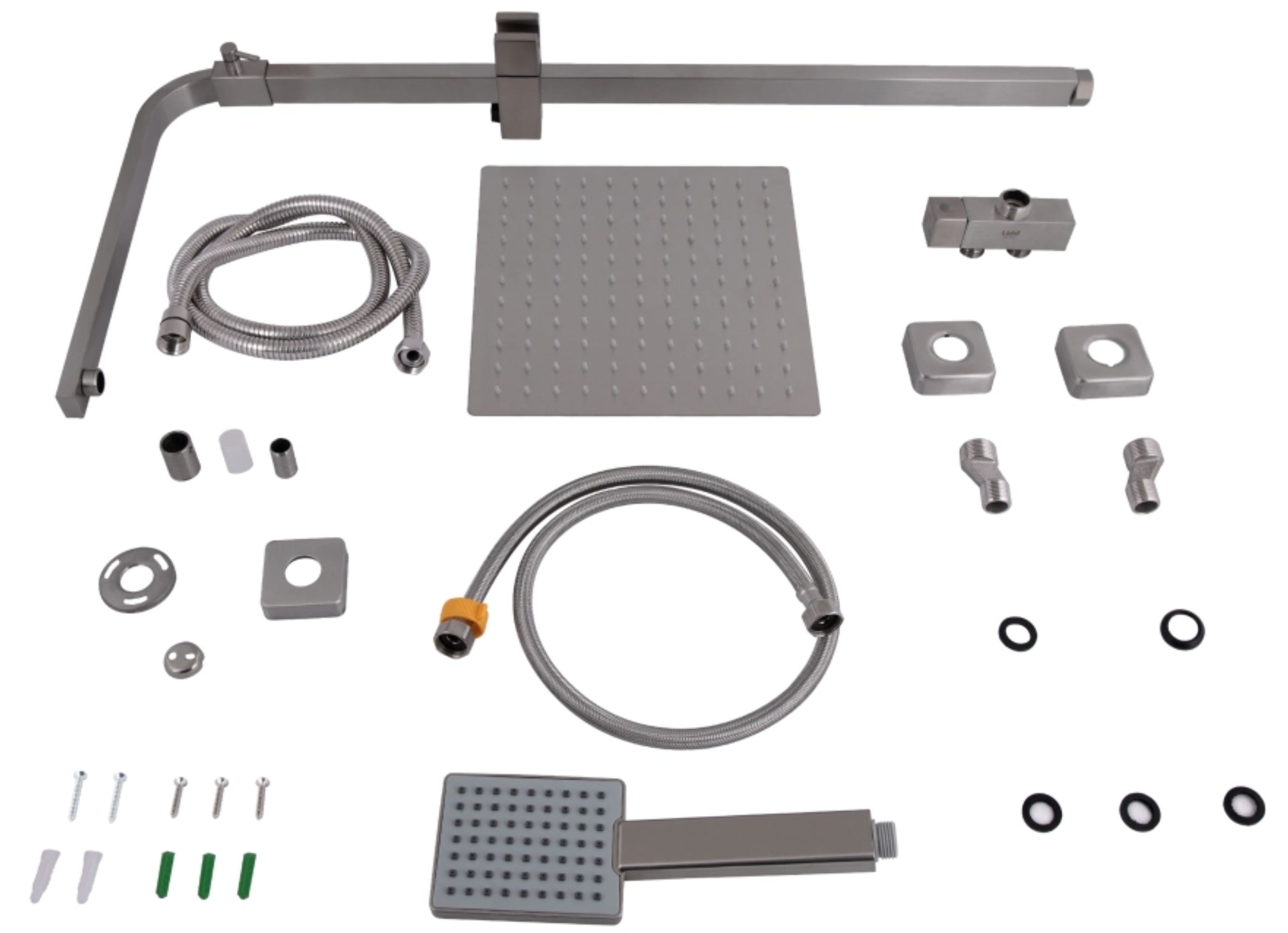 в продаже Душевой комплект Lidz Kubis 001F Nickel + Kubis 1120 Nickel (LDKUB001FNKS2853449086) - фото 3