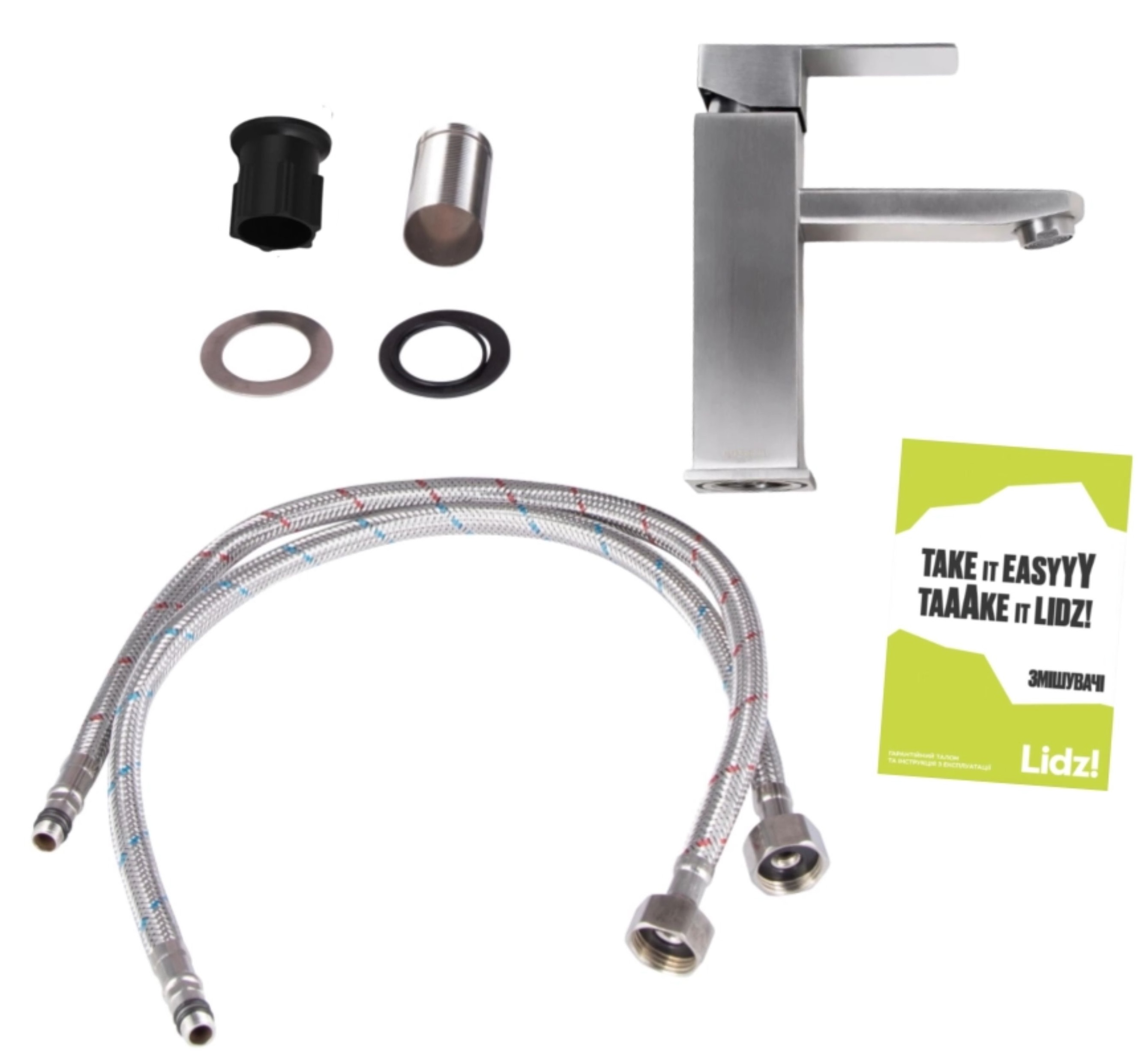 Душевой комплект Lidz Kubis 001F Nickel + Kubis 1120 Nickel (LDKUB001FNKS2853449086) отзывы - изображения 5