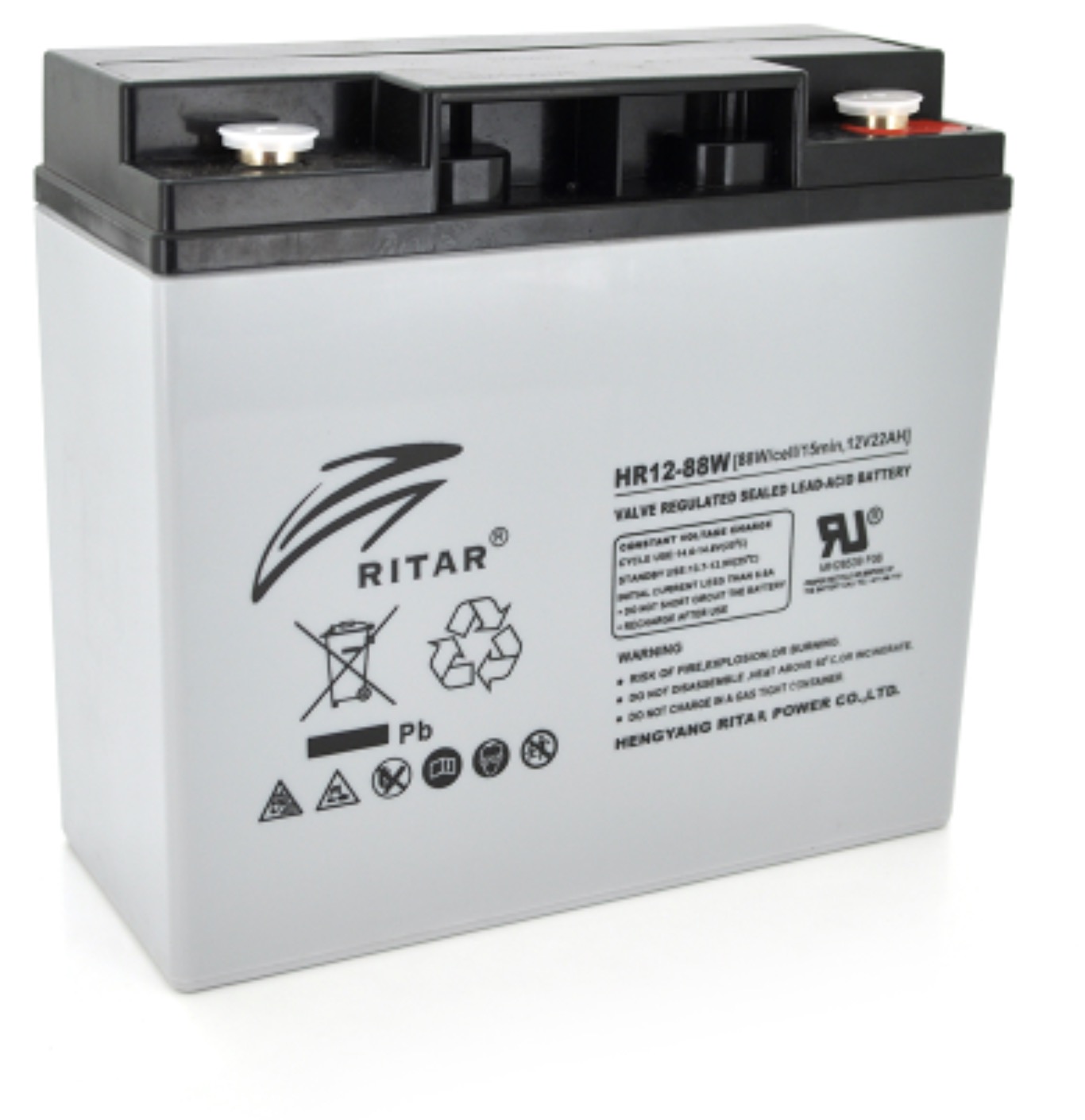 Аккумулятор Ritar HR1288W, Gray Case, 12V 22Ah уценка