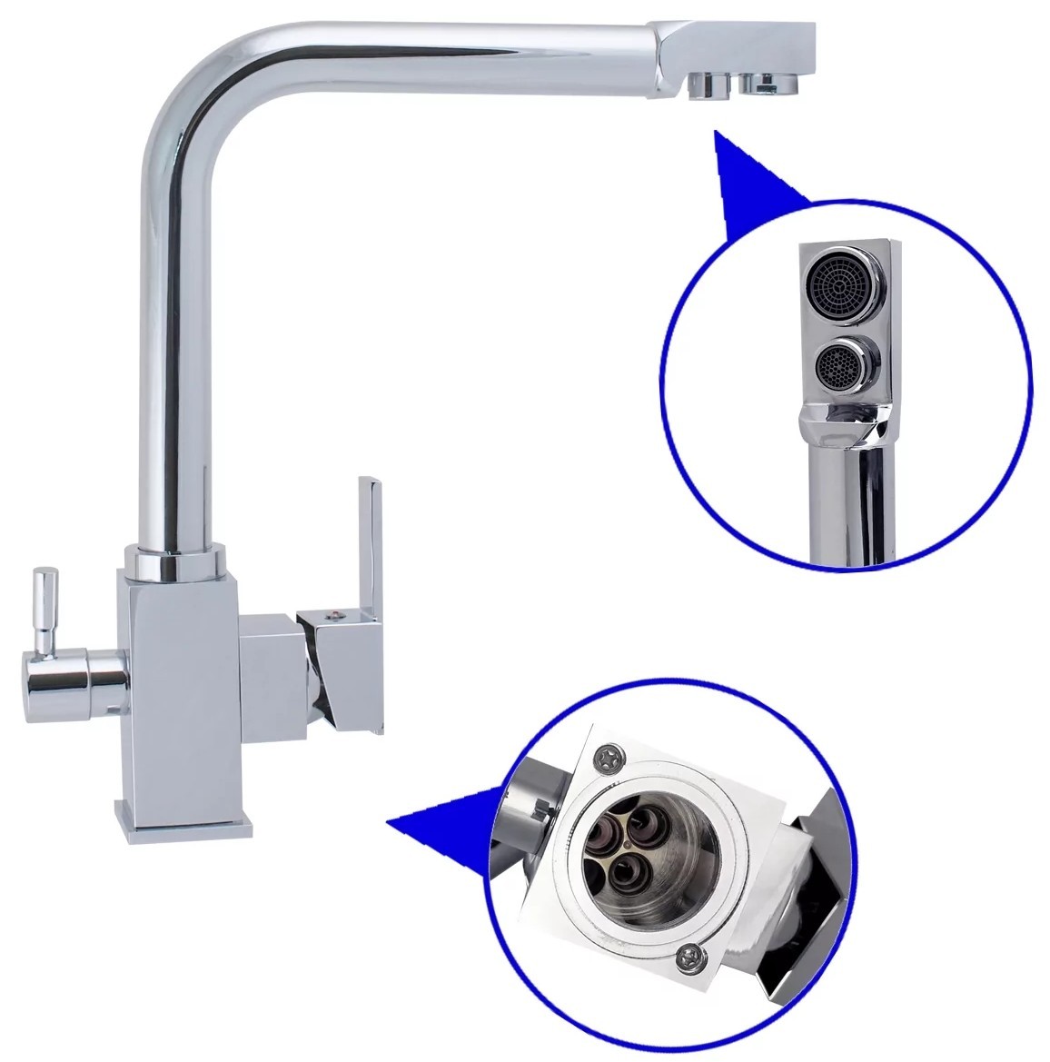 Смеситель для кухни Raifil DF090 цена 7980 грн - фотография 2