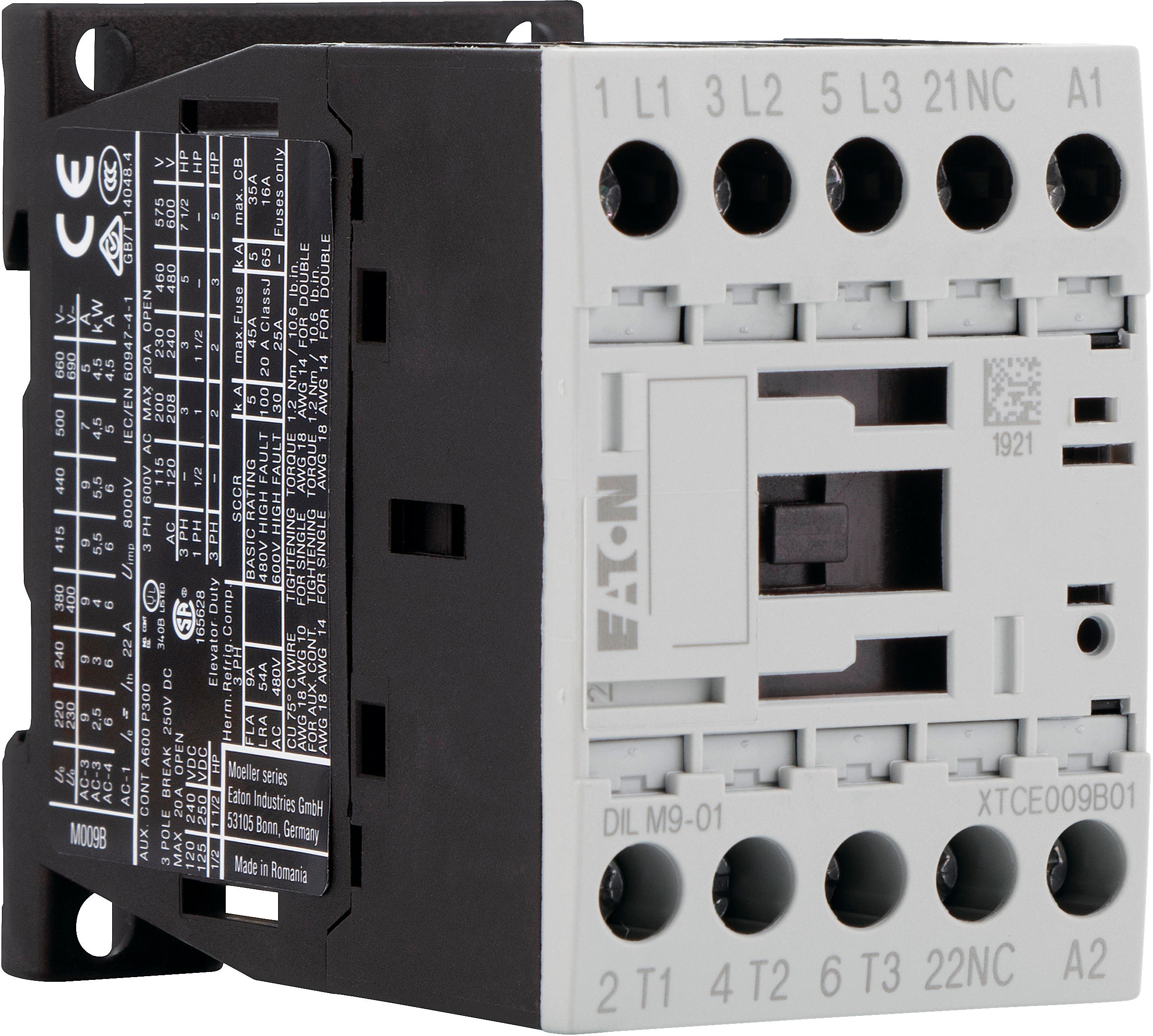 в продаже Контактор Eaton DILM9-01 230V50Hz, 240V60Hz (276725) - фото 3