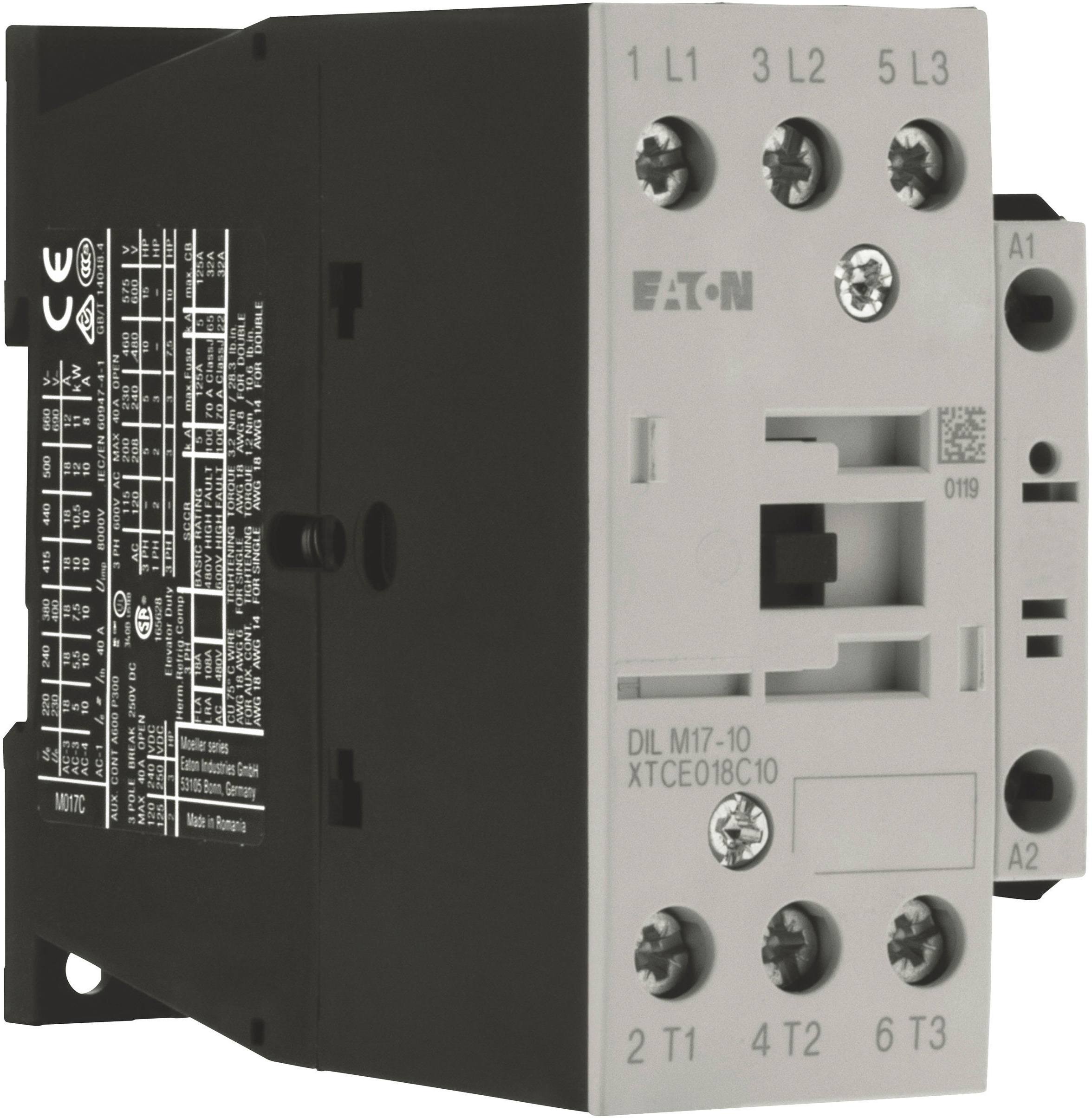 в продаже Контактор Eaton DILM17-10 230V50Hz, 240V60Hz (277004) - фото 3