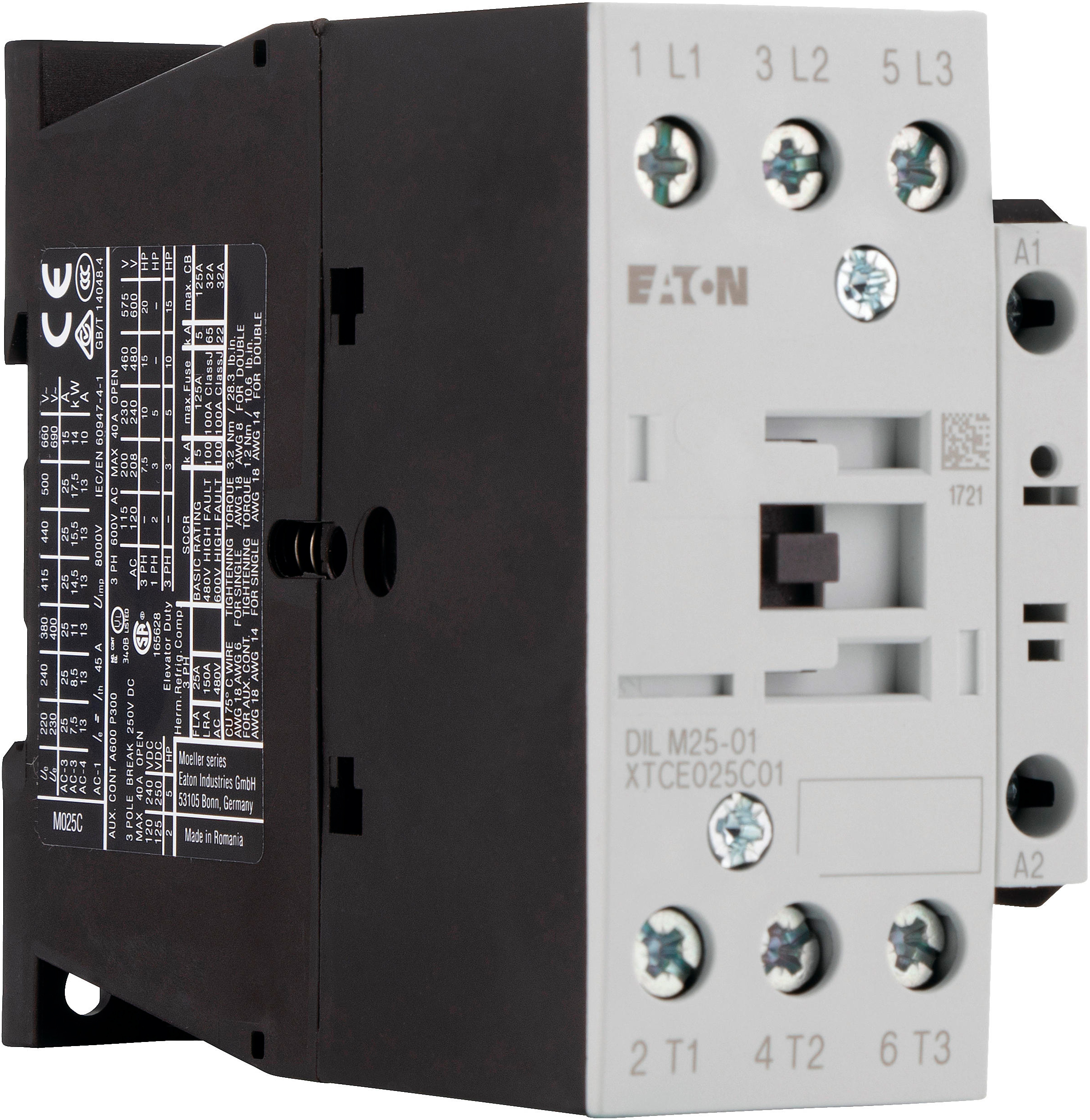 в продаже Контактор Eaton DILM25-01 230V50Hz, 240V60Hz (277164) - фото 3