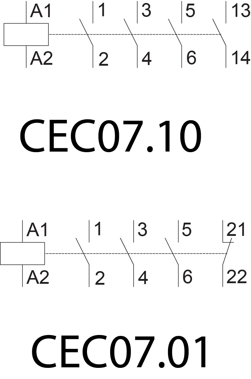 Контактор ETI CEC07.10-230V-50/60Hz (4641054) цена 1476 грн - фотография 2