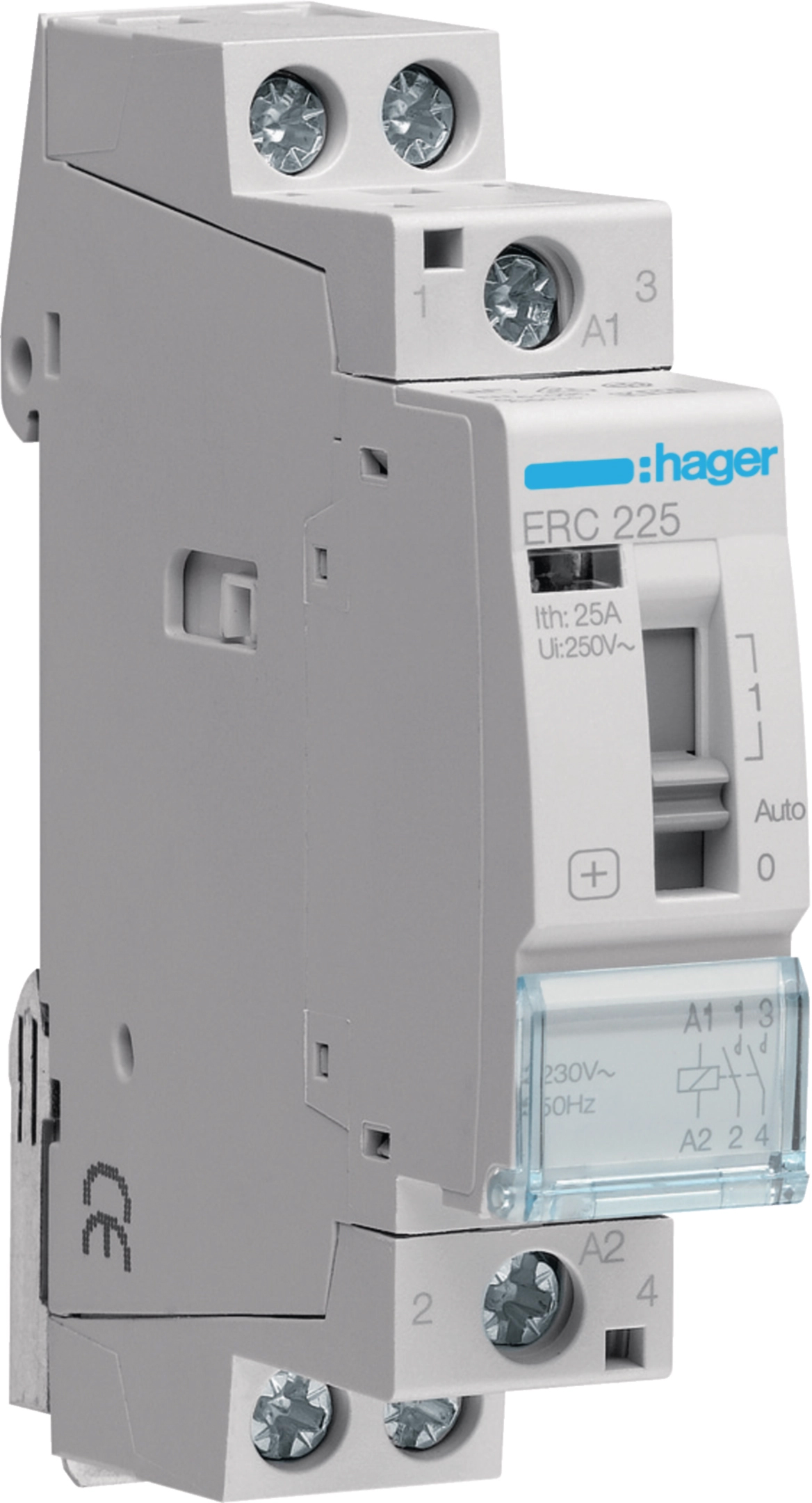Контактор Hager 25A, 2NO, 230V (ERC225)