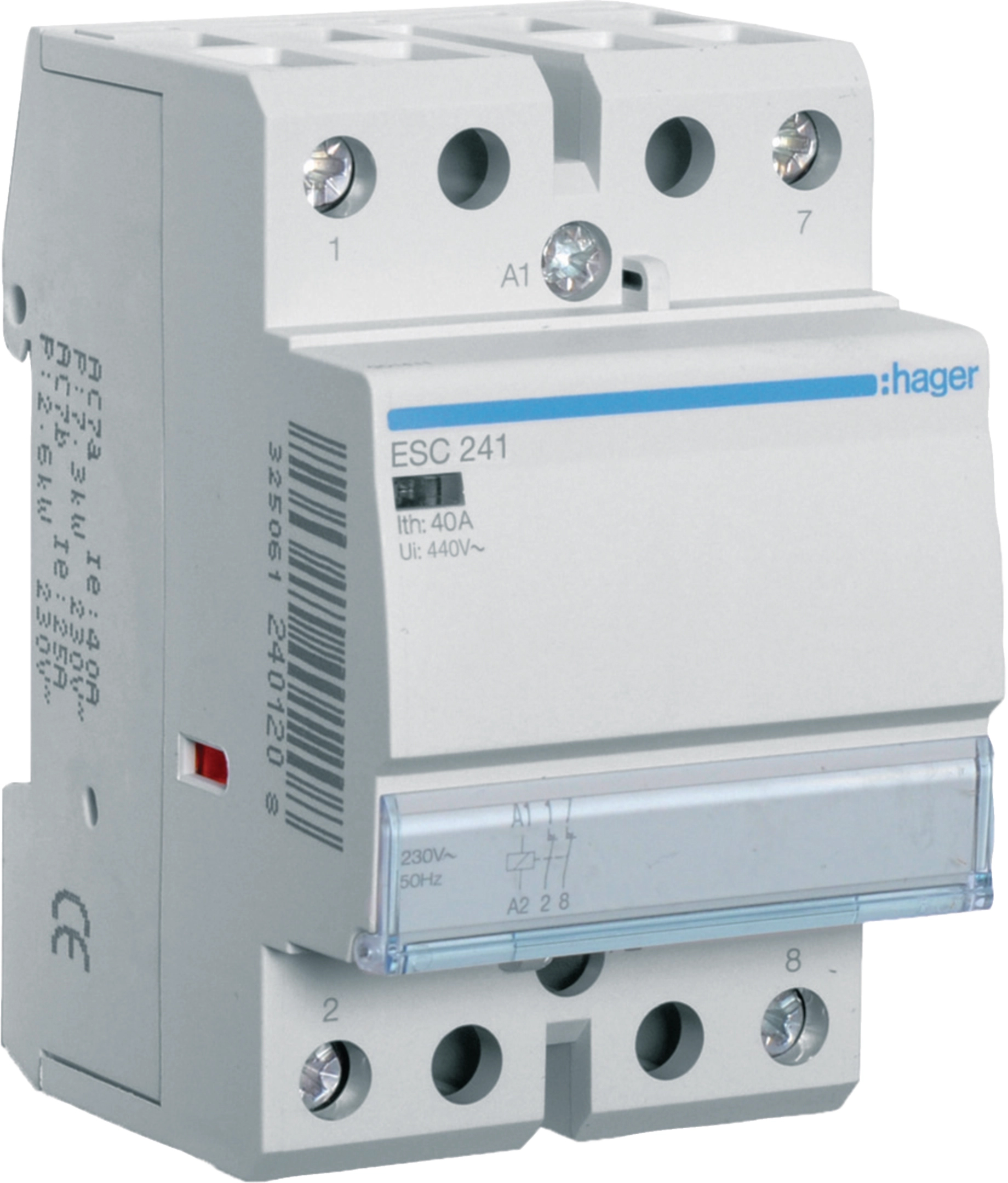 Контактор Hager 40A, 2NC, 230V (ESC241)